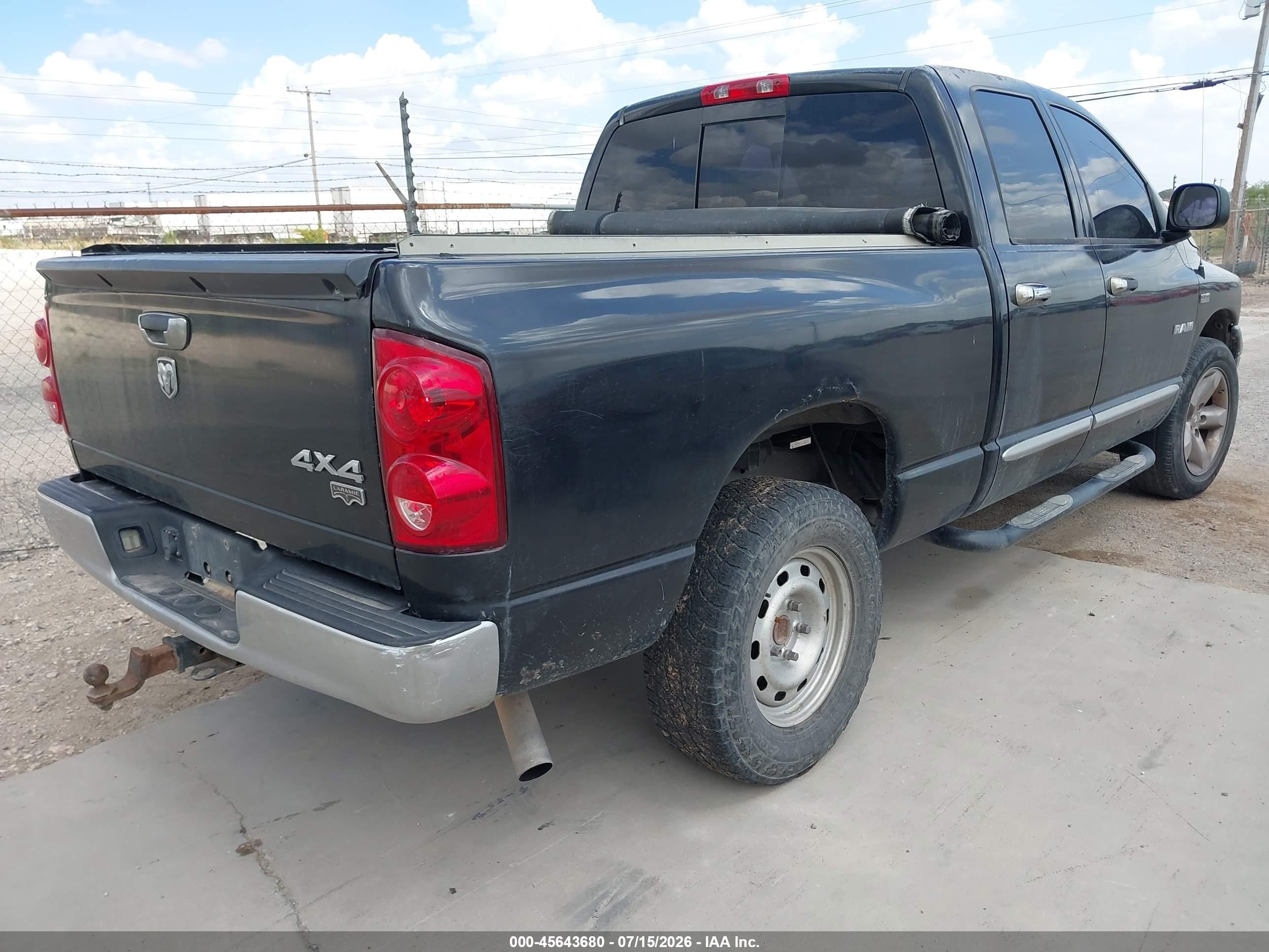 2008 Dodge Ram 1500 Laramie Черный vin: 1D7HU18228S577847
