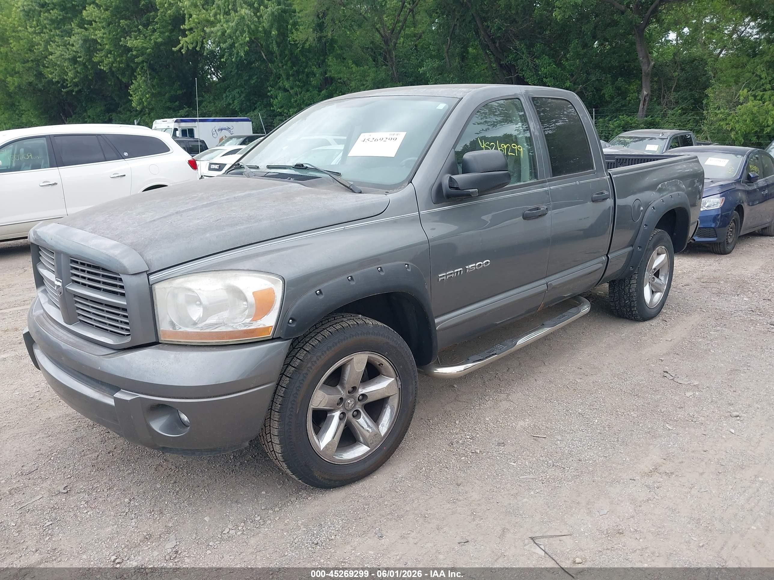 2006 Dodge Ram 1500 Slt/trx4 Off Road/sport Gray vin: 1D7HU18236S705686