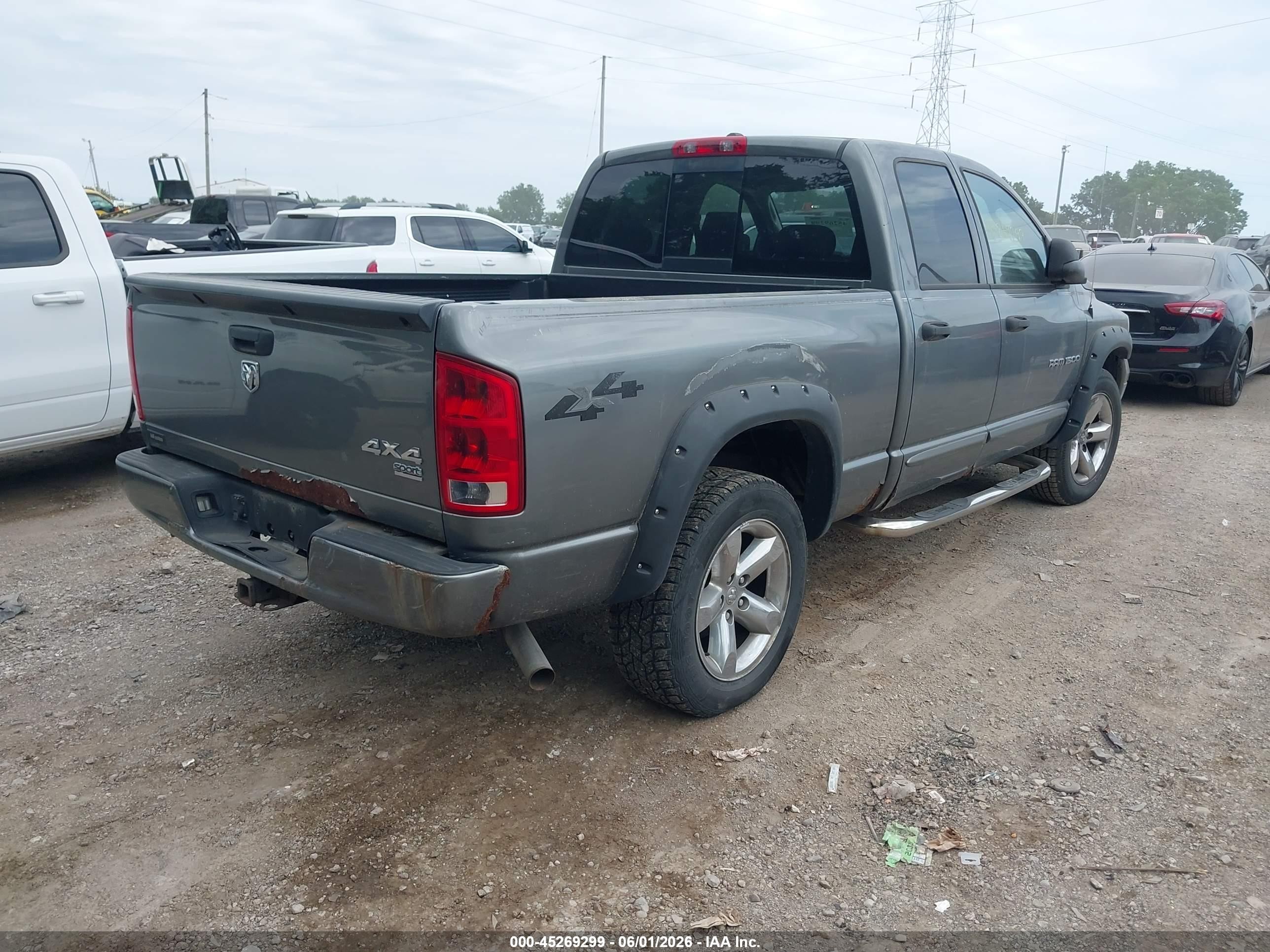2006 Dodge Ram 1500 Slt/trx4 Off Road/sport Gray vin: 1D7HU18236S705686