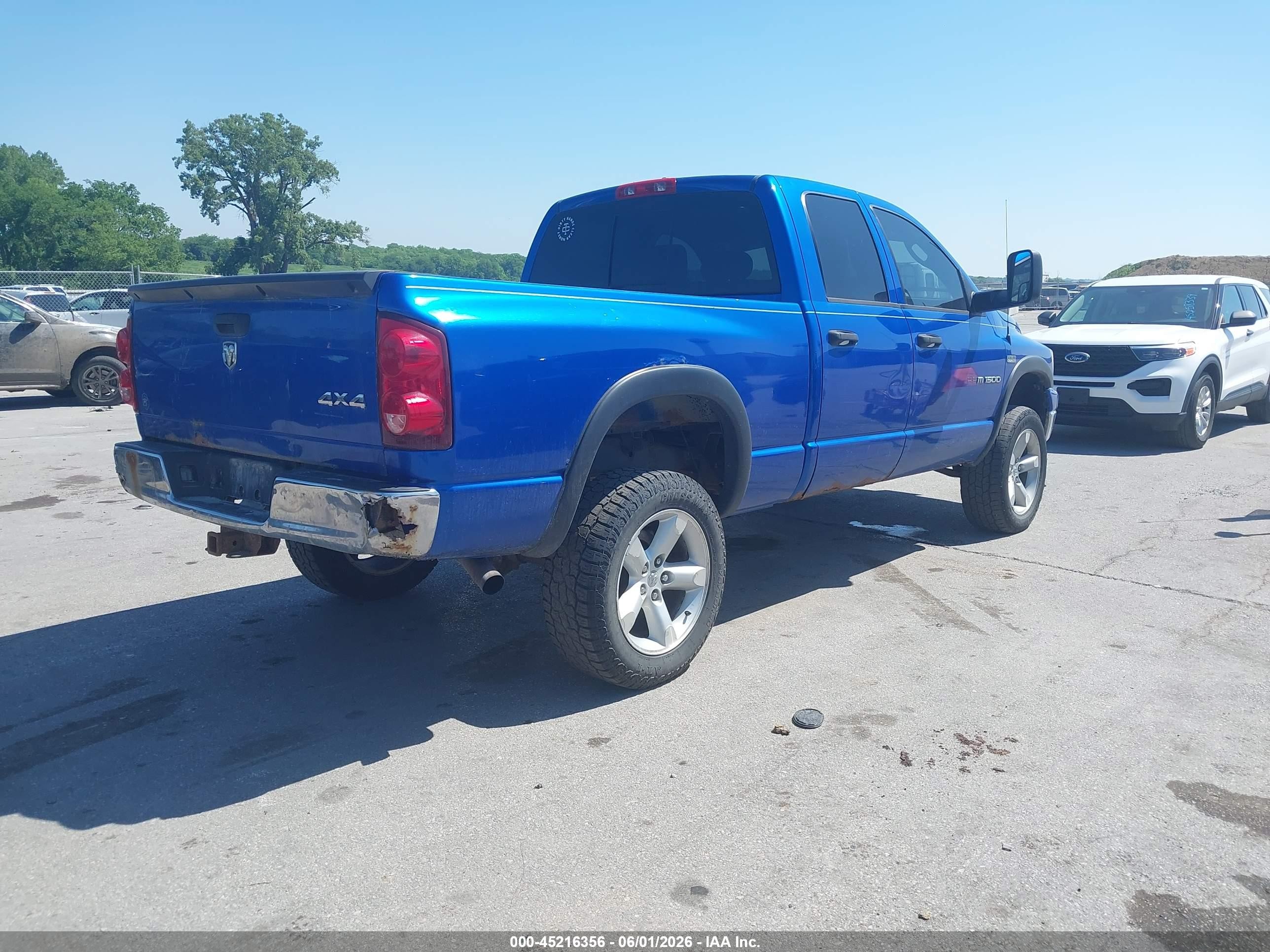2007 Dodge Ram 1500 Slt/trx4 Off Road/sport Синий vin: 1D7HU18237J592281