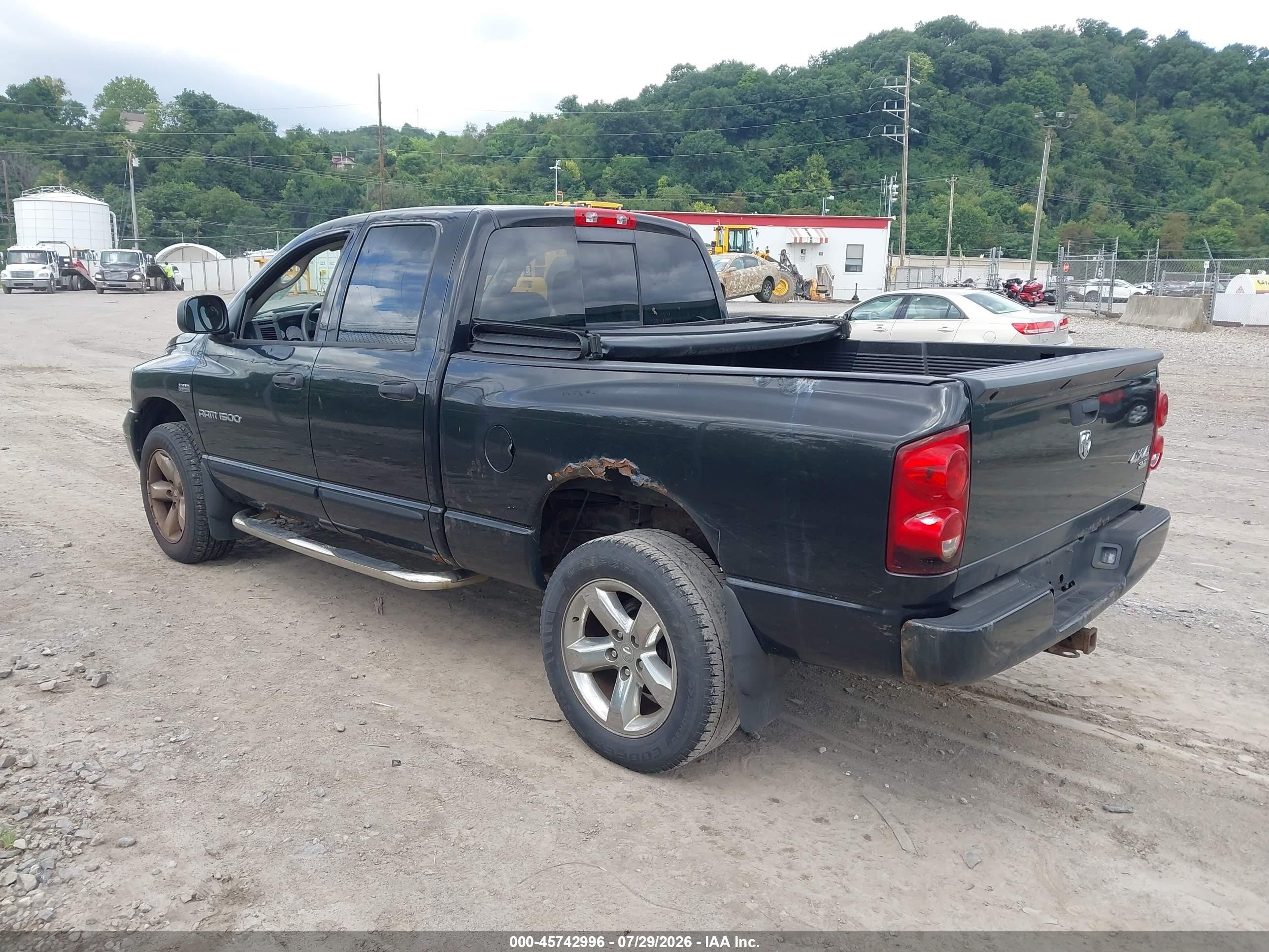 2007 Dodge Ram 1500 Slt/trx4 Off Road/sport Black vin: 1D7HU18237S134301