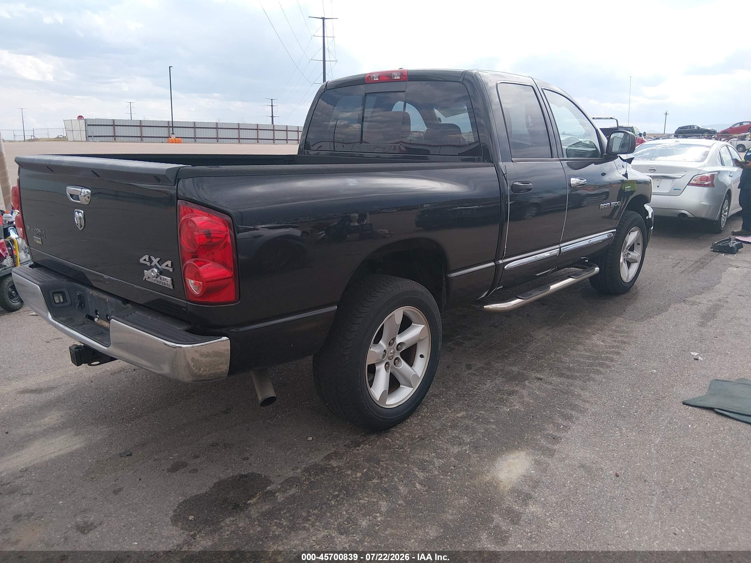 2007 Dodge Ram 1500 St/slt Black vin: 1D7HU18237S188648