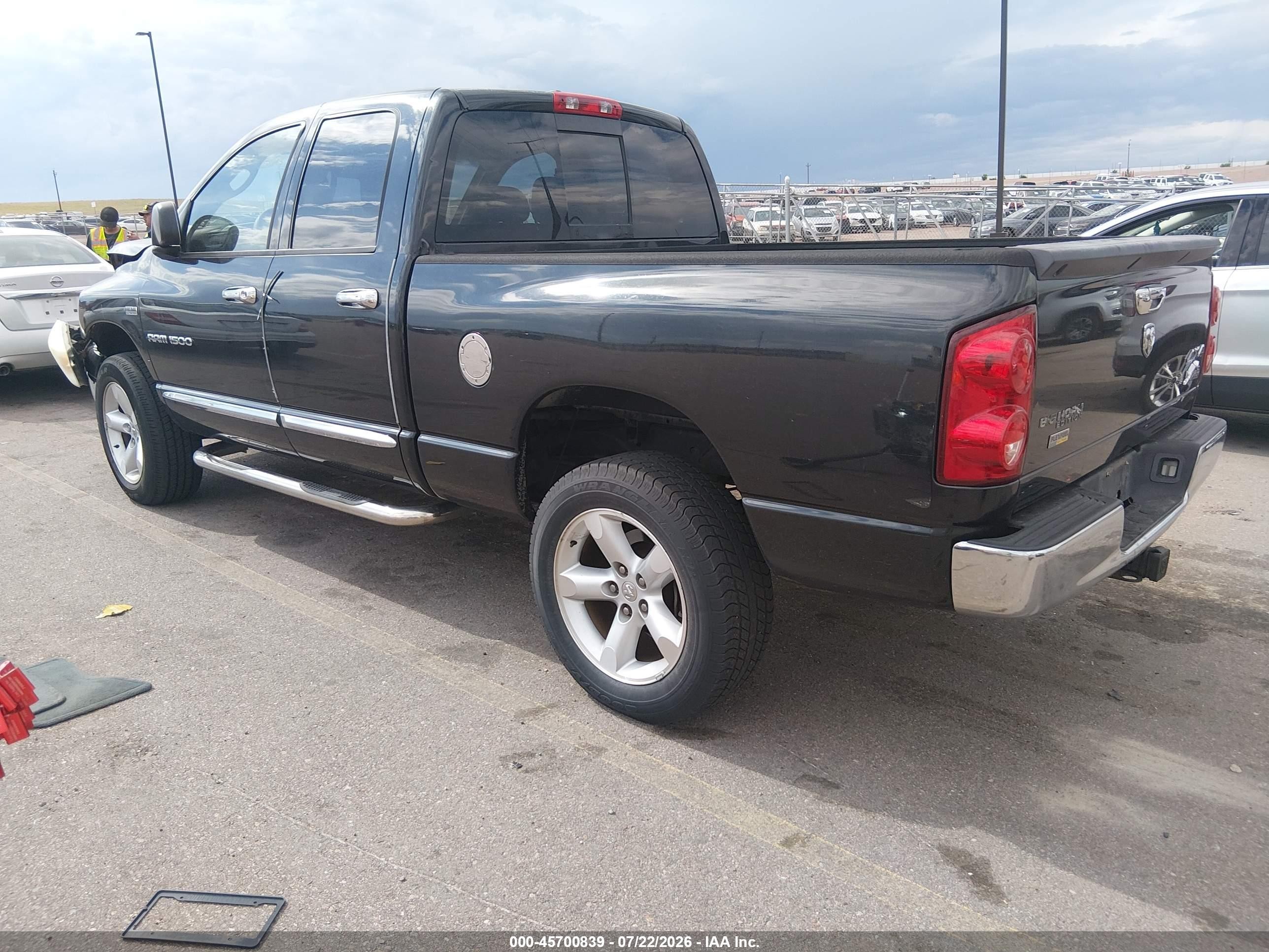 2007 Dodge Ram 1500 St/slt Black vin: 1D7HU18237S188648