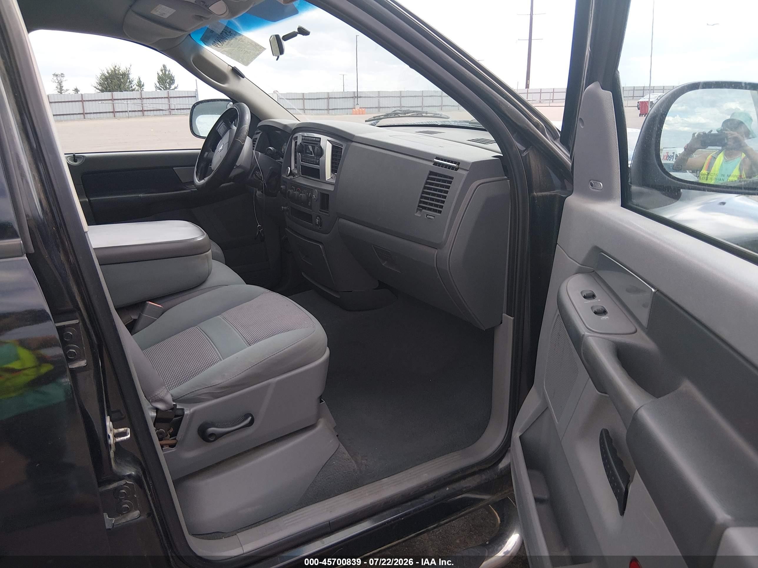 2007 Dodge Ram 1500 St/slt Black vin: 1D7HU18237S188648