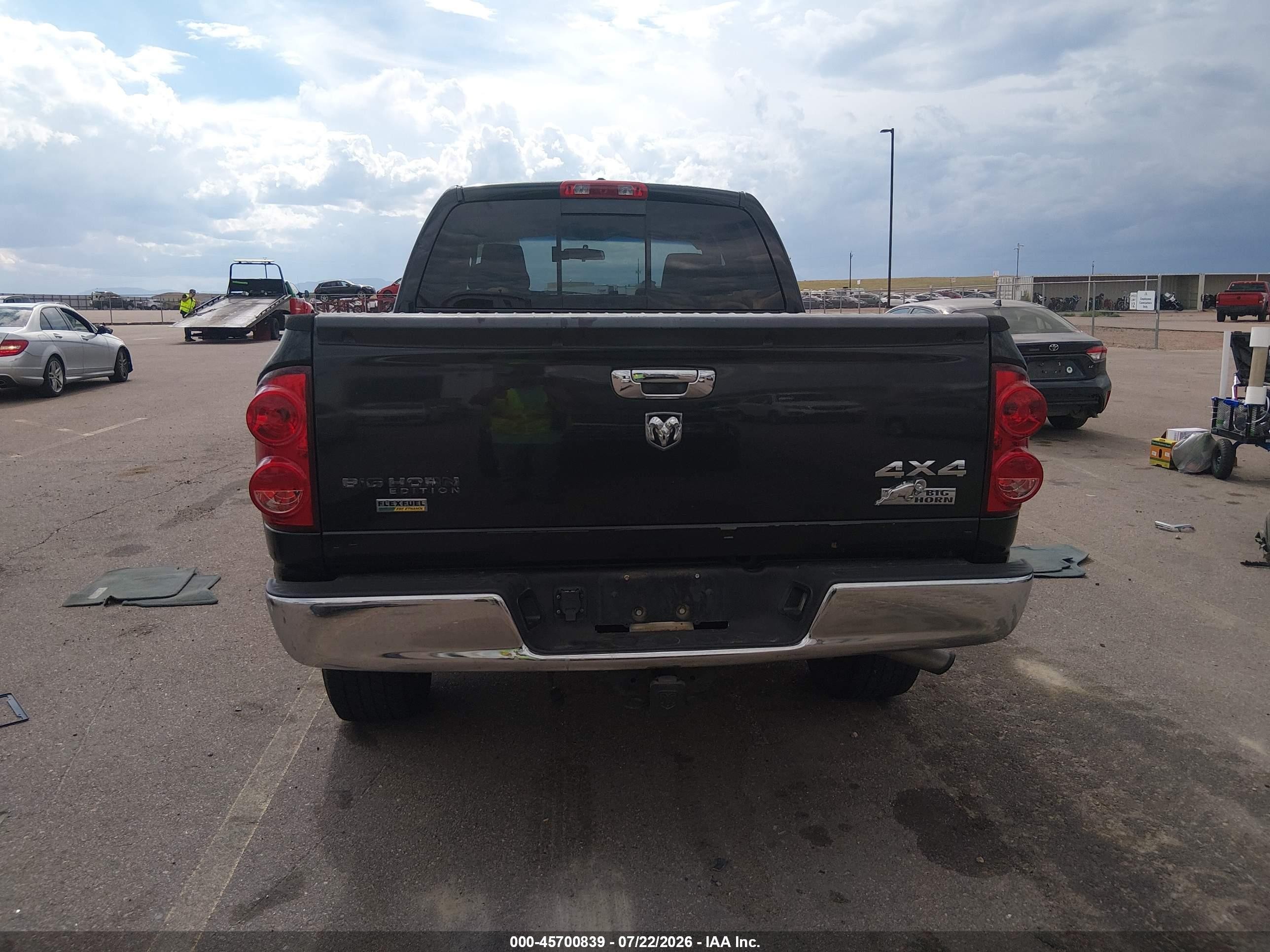 2007 Dodge Ram 1500 St/slt Black vin: 1D7HU18237S188648