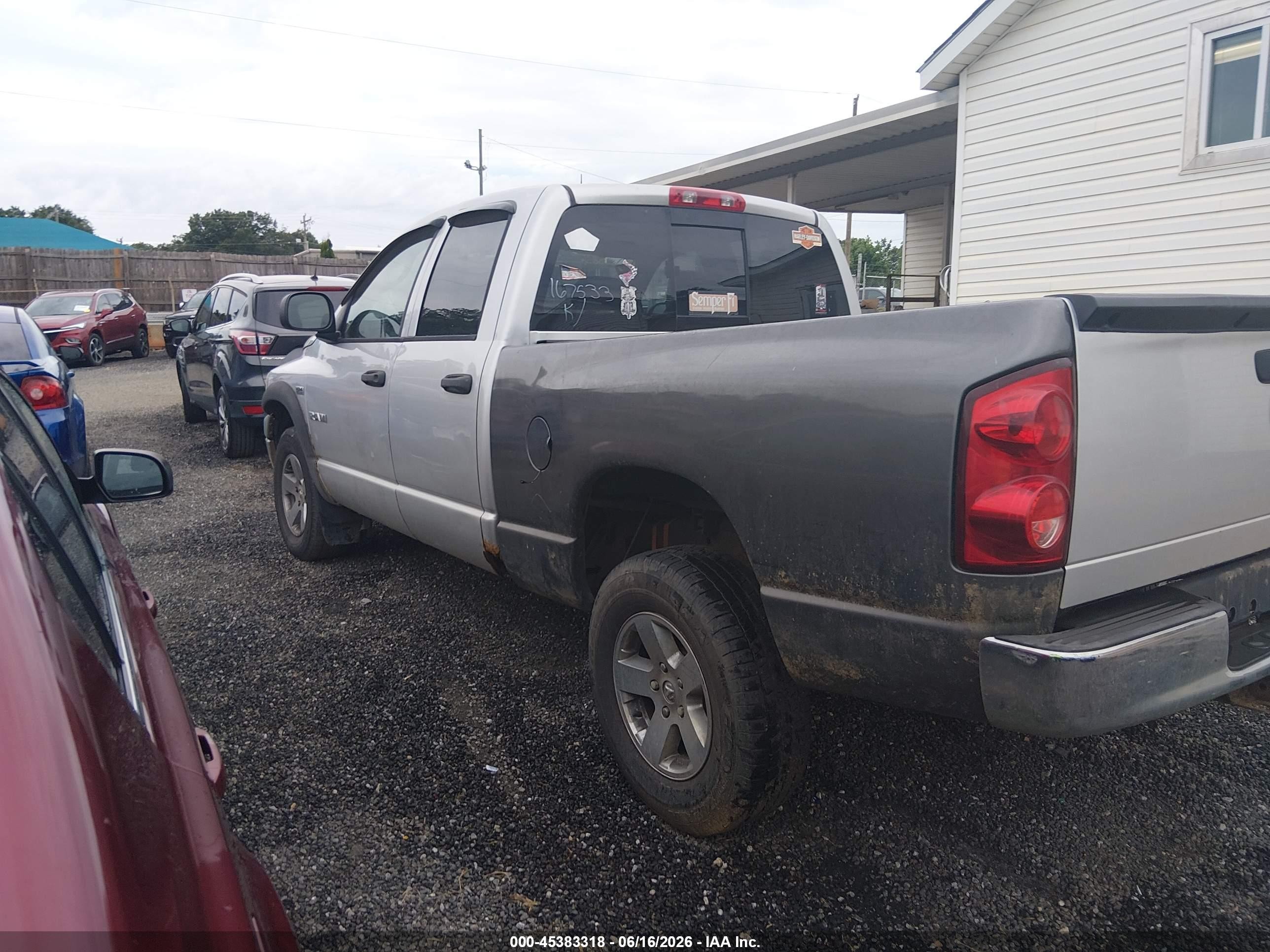 2008 Dodge Ram 1500 St/sxt Gray vin: 1D7HU18238J167533