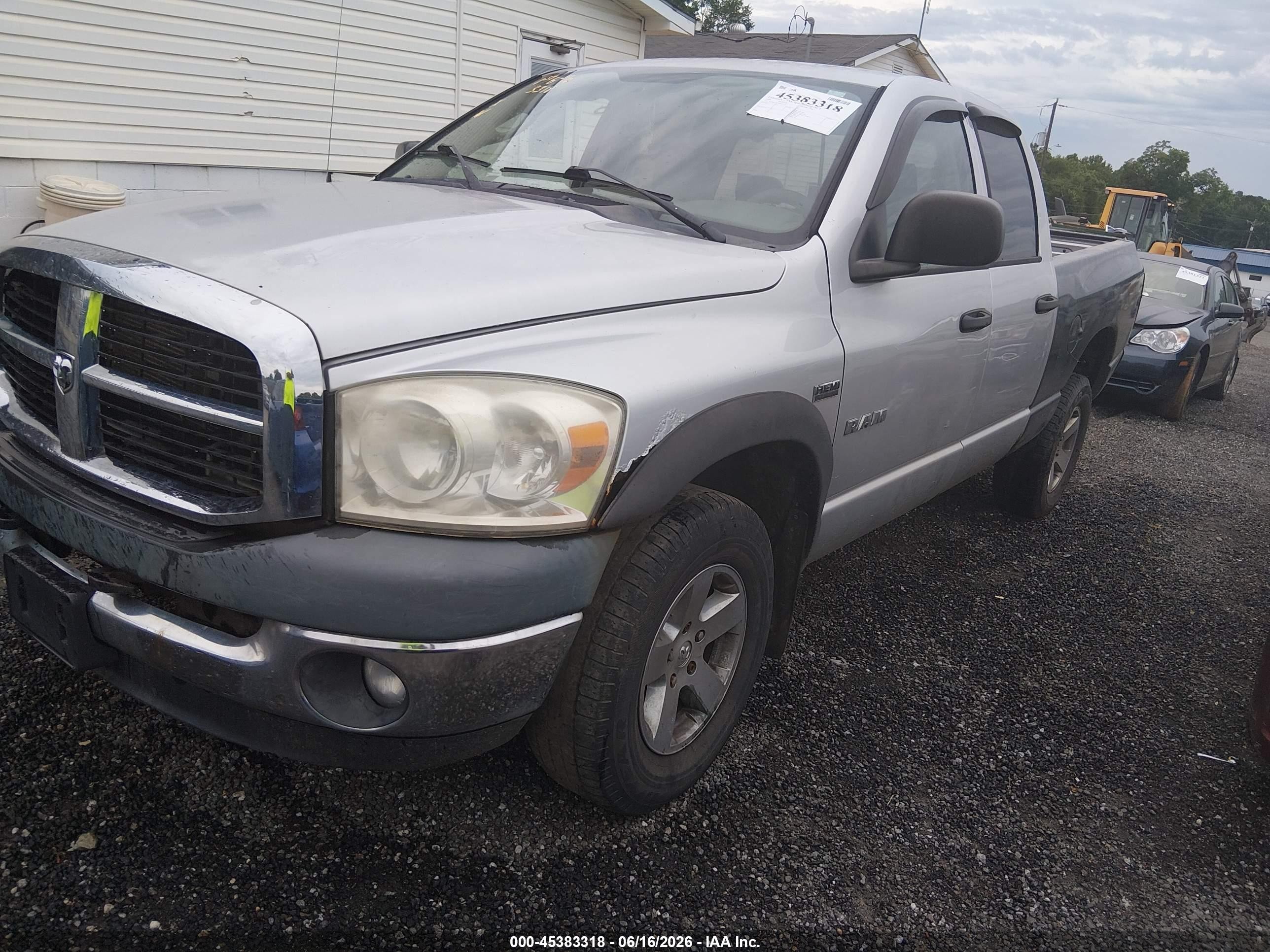 2008 Dodge Ram 1500 St/sxt Gray vin: 1D7HU18238J167533