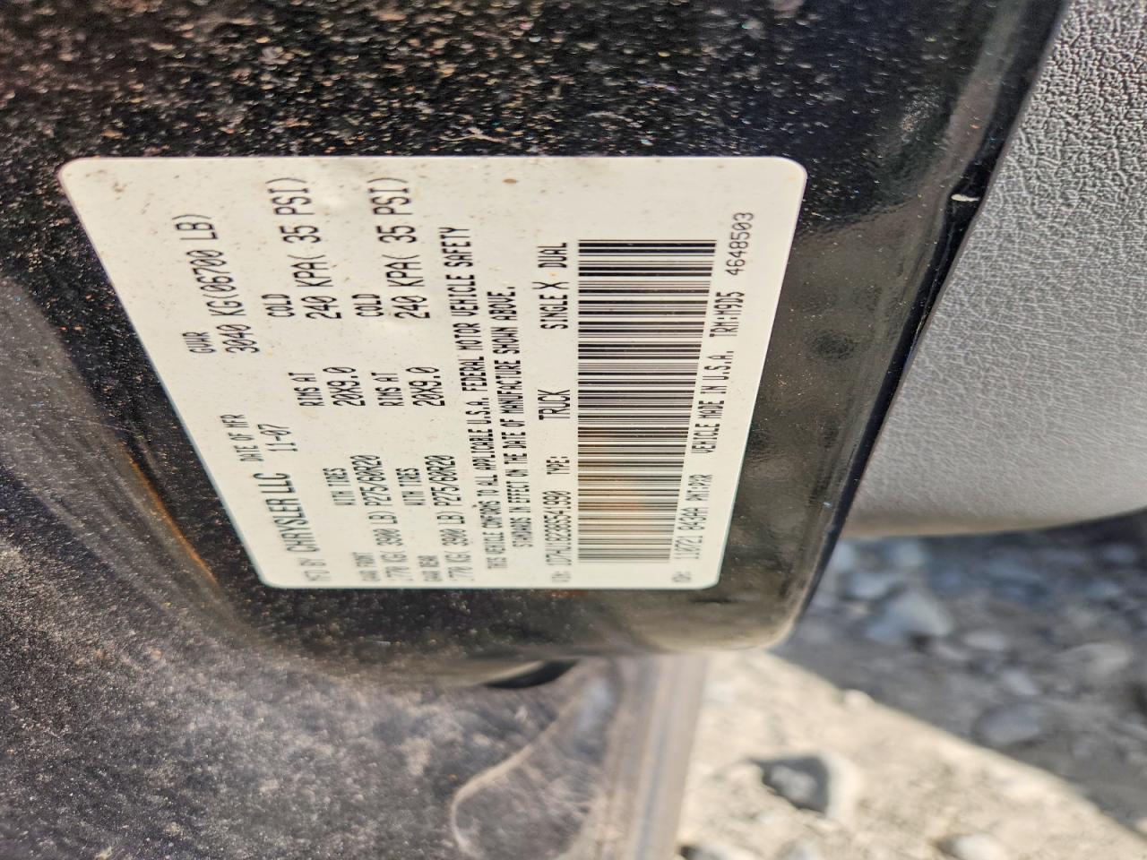 2008 Dodge Ram 1500 St Black vin: 1D7HU18238S541990