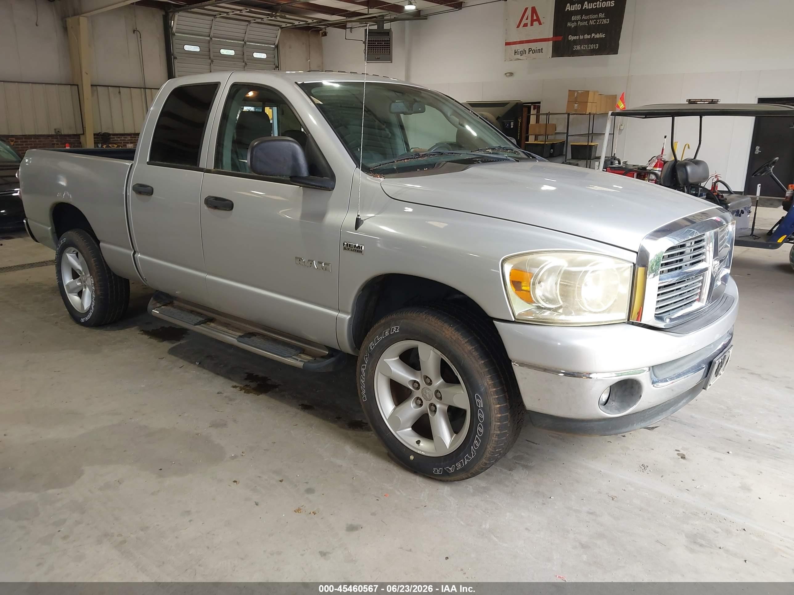 2008 Dodge Ram 1500 Slt Silver vin: 1D7HU18238S547868
