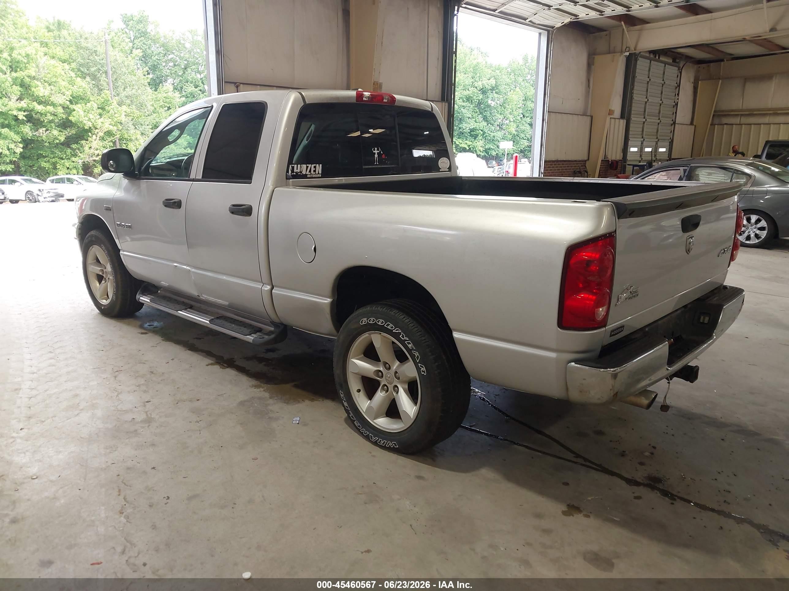 2008 Dodge Ram 1500 Slt Silver vin: 1D7HU18238S547868