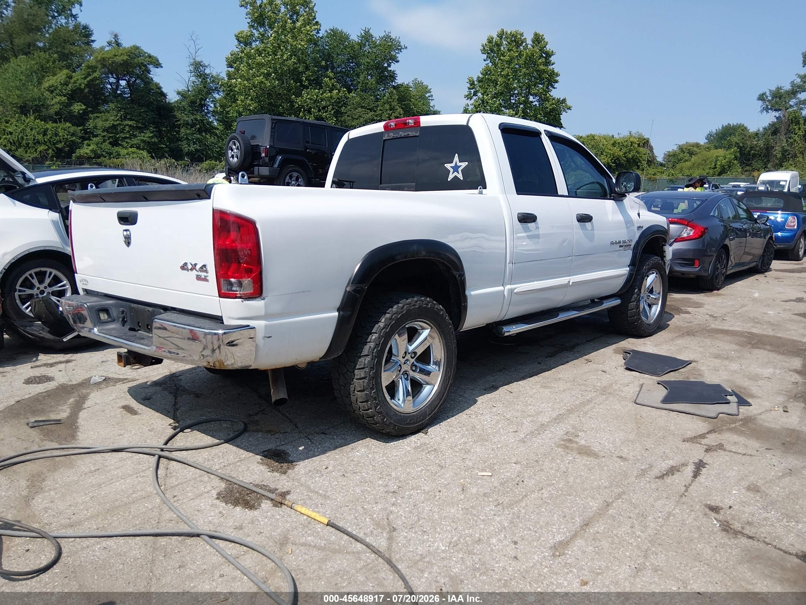 2006 Dodge Ram 1500 Slt/trx4 Off Road/sport White vin: 1D7HU18246S705485