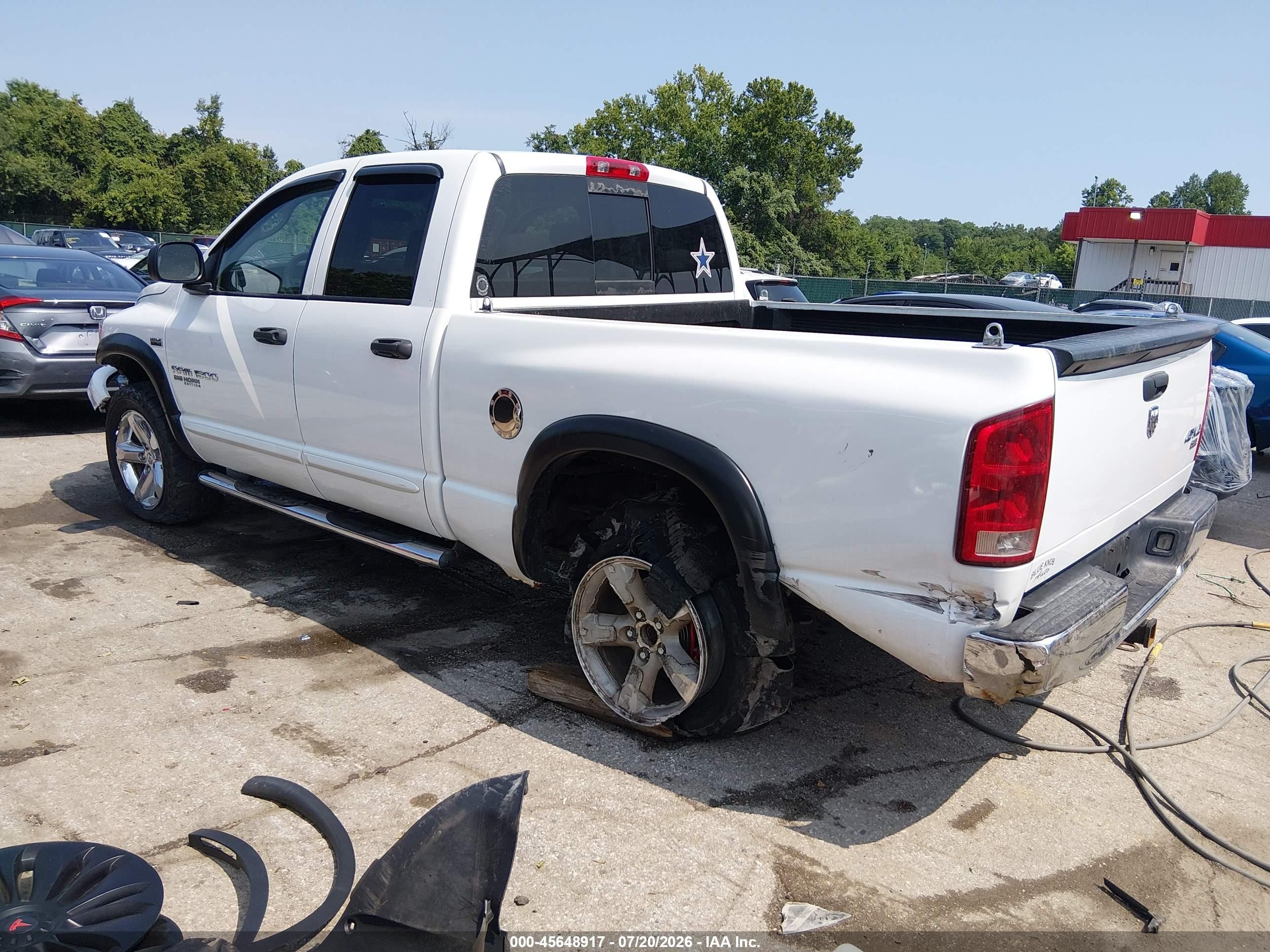 2006 Dodge Ram 1500 Slt/trx4 Off Road/sport White vin: 1D7HU18246S705485