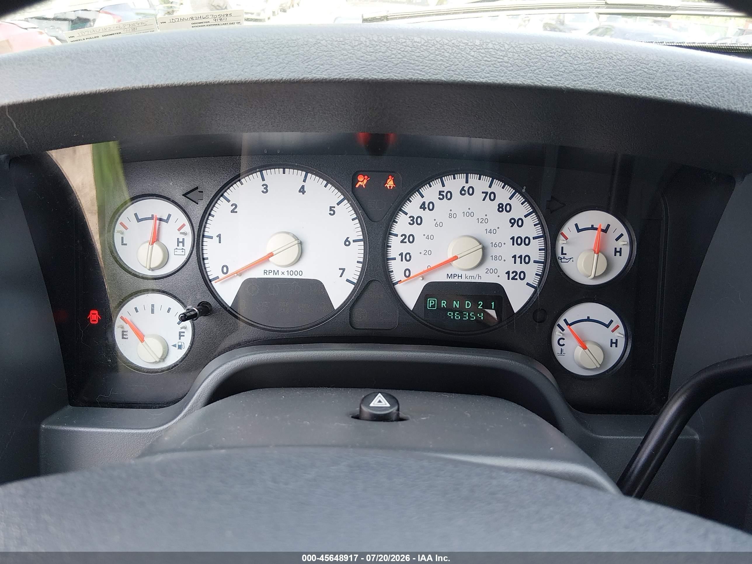 2006 Dodge Ram 1500 Slt/trx4 Off Road/sport White vin: 1D7HU18246S705485