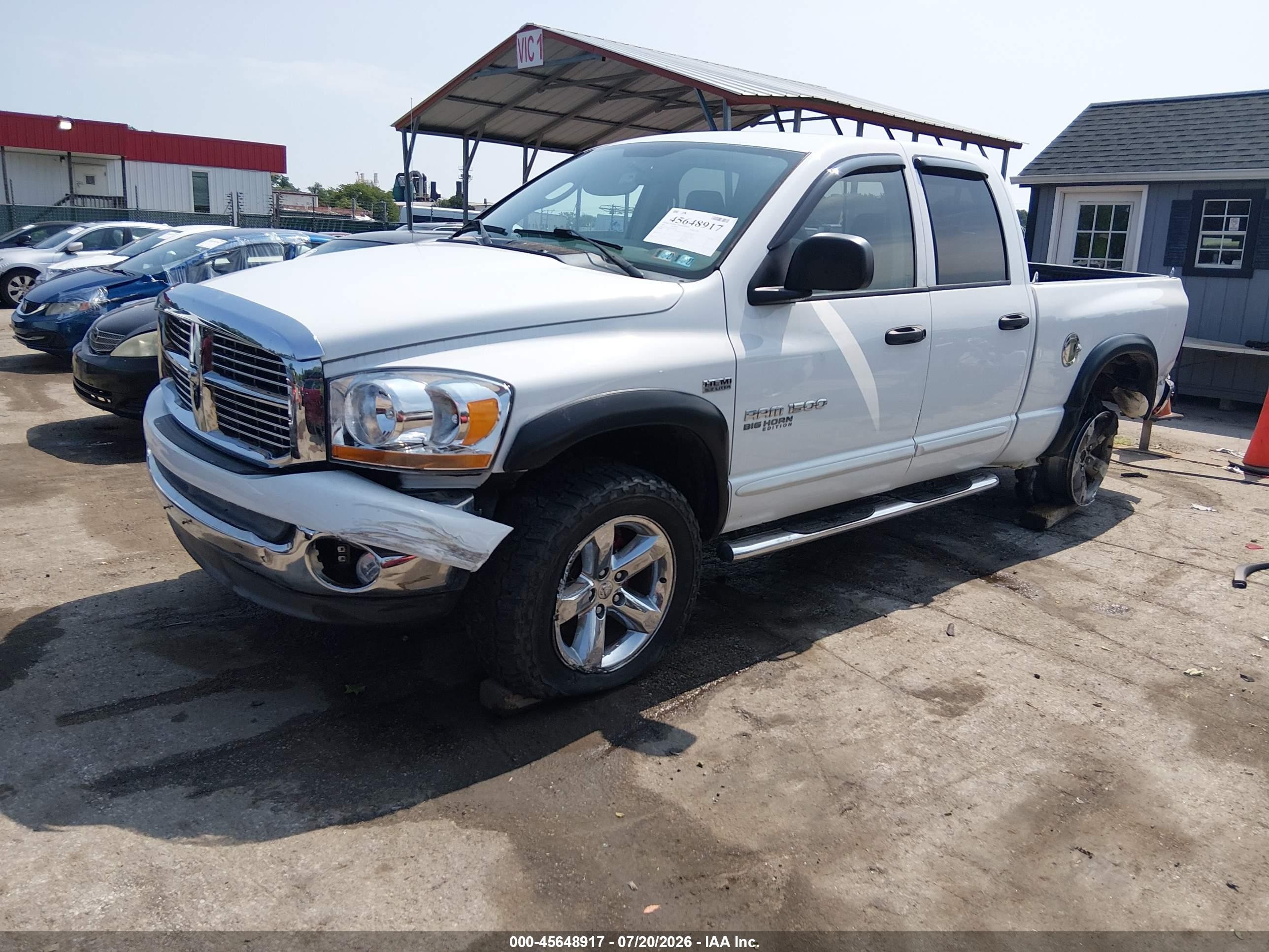 2006 Dodge Ram 1500 Slt/trx4 Off Road/sport White vin: 1D7HU18246S705485