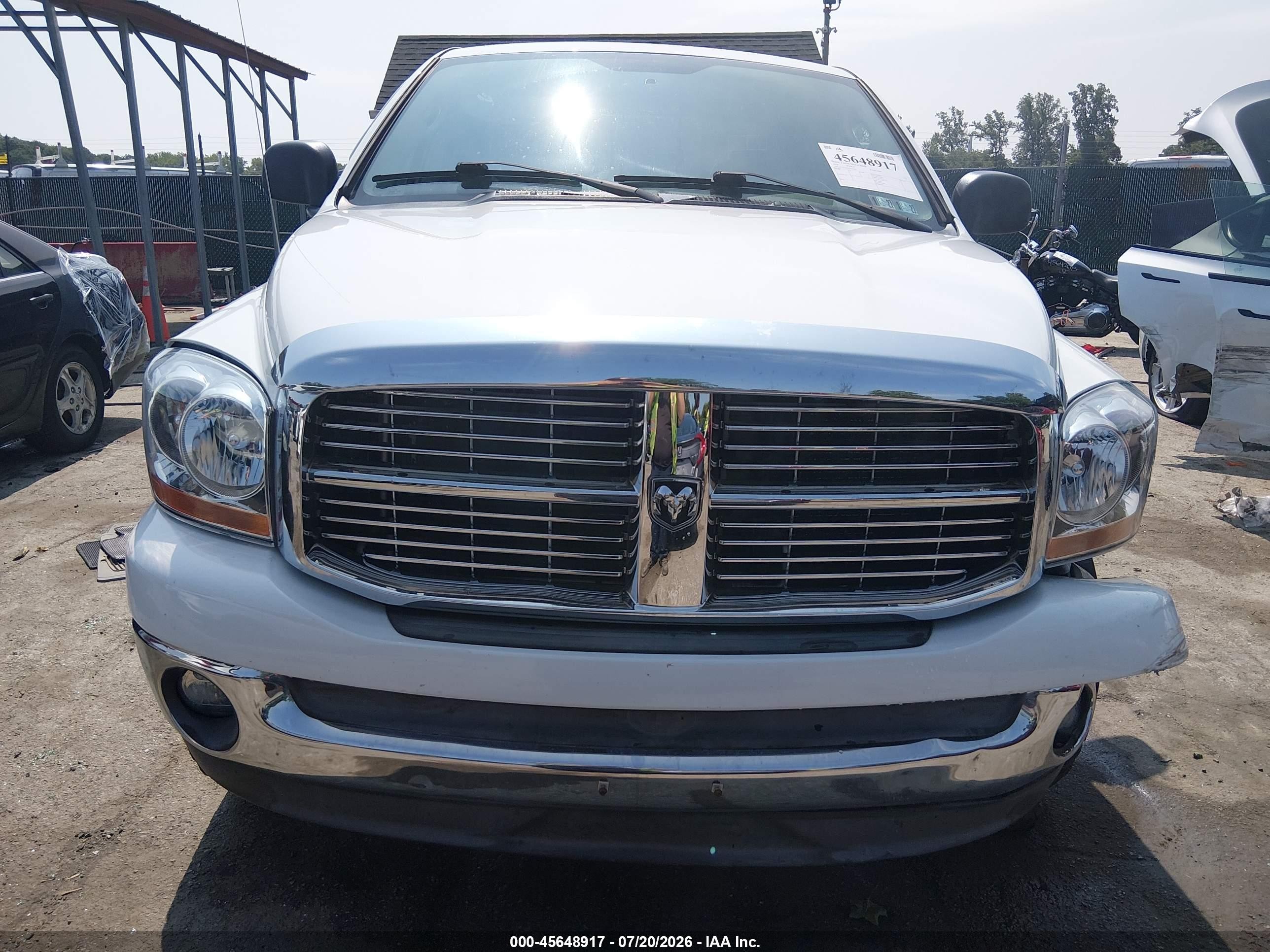 2006 Dodge Ram 1500 Slt/trx4 Off Road/sport White vin: 1D7HU18246S705485