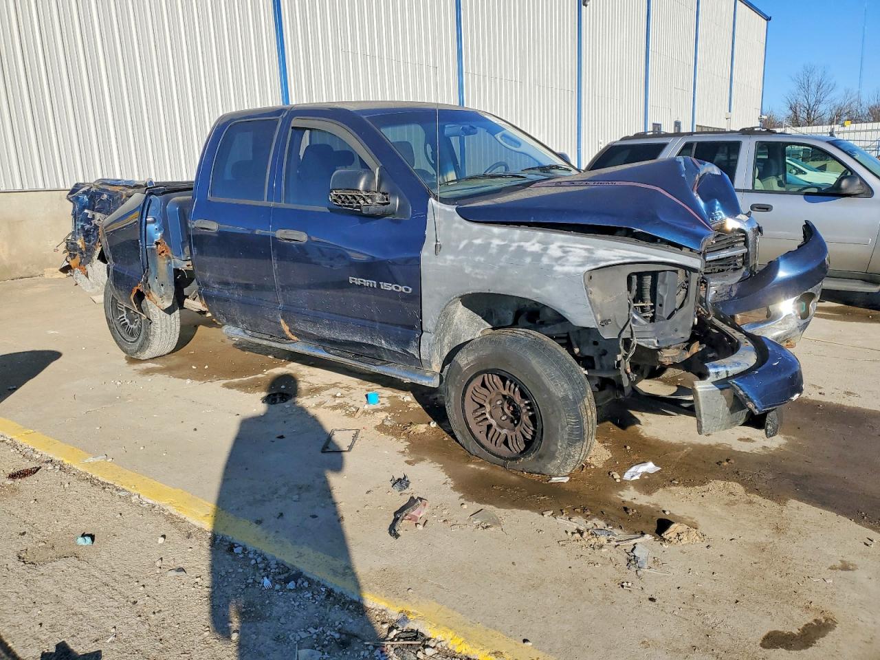 2007 Dodge Ram 1500 St Синий vin: 1D7HU18247J529559