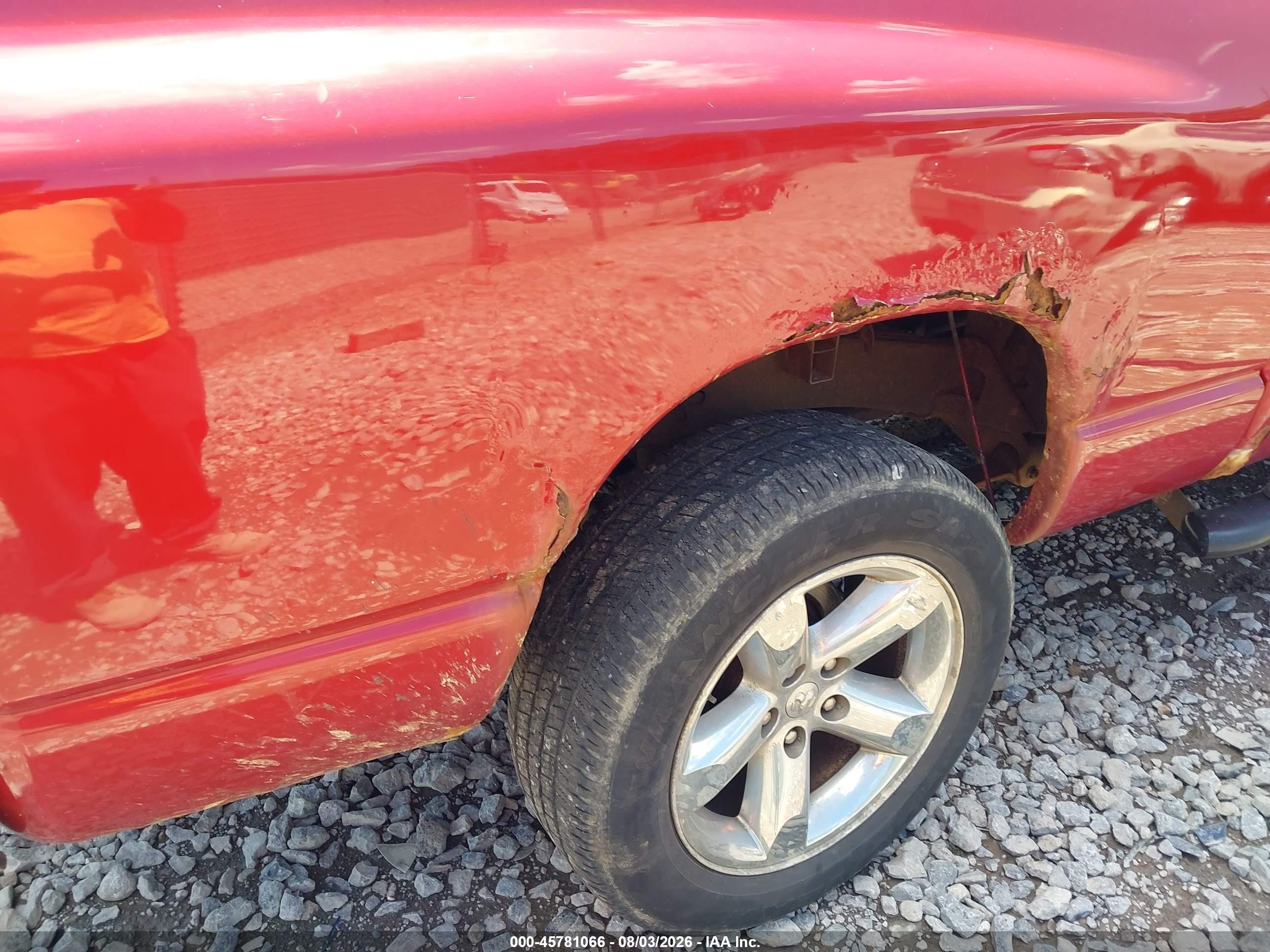 2007 Dodge Ram 1500 Laramie Red vin: 1D7HU18247S187458