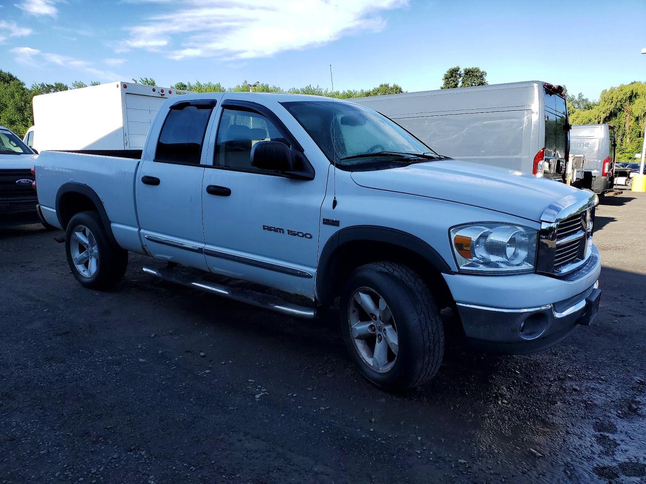 2007 Dodge Ram 1500 St White vin: 1D7HU18247S227215