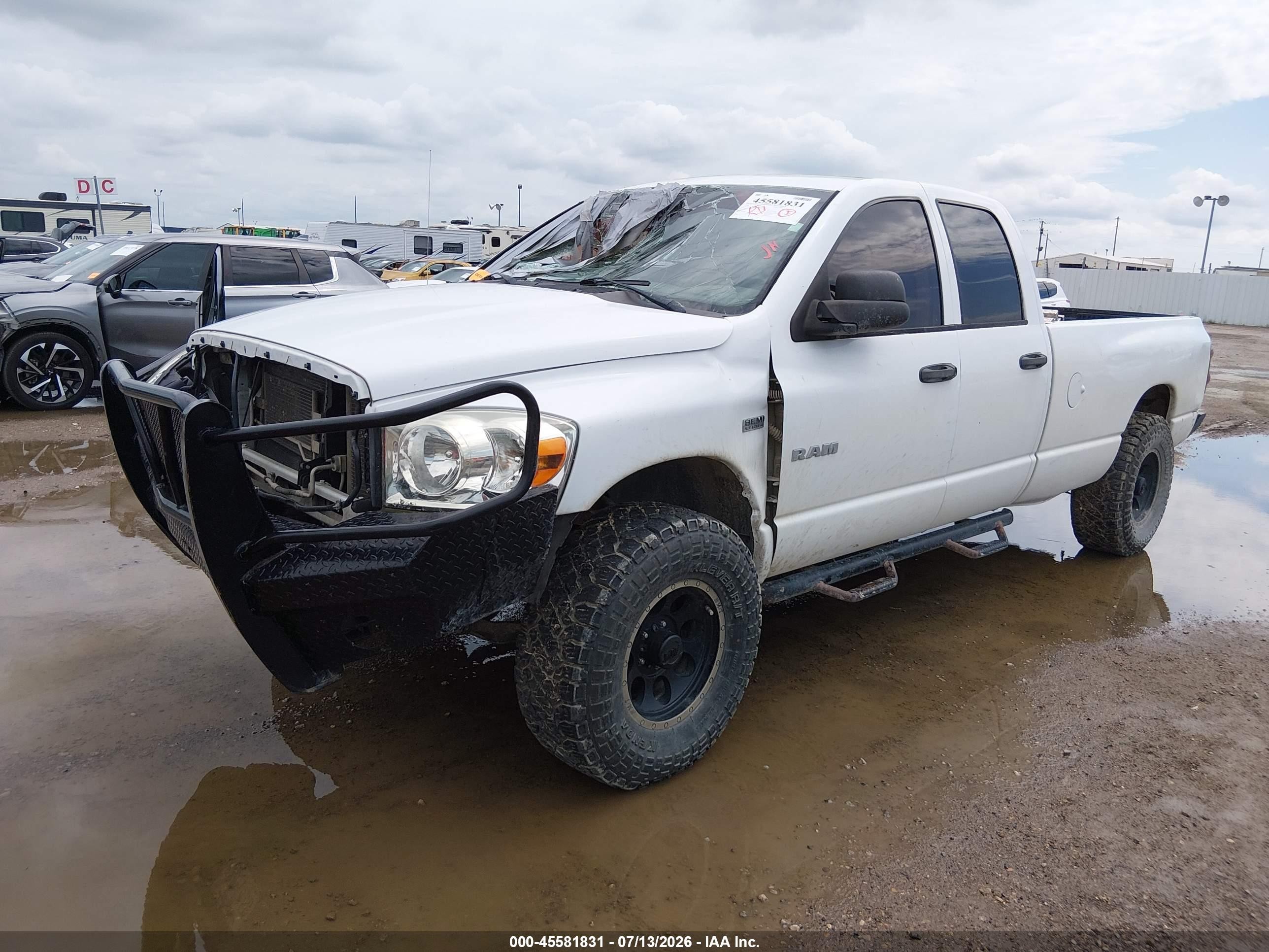 2008 Dodge Ram 1500 St/sxt Белый vin: 1D7HU18248J117451
