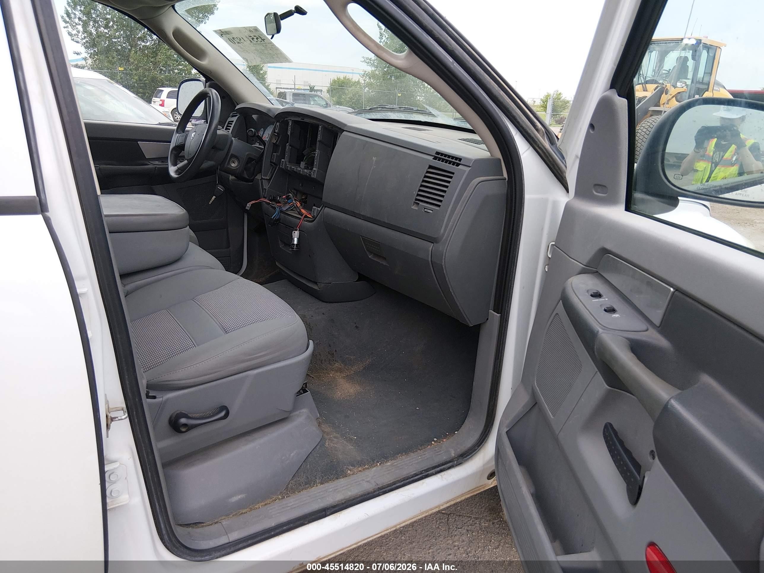 2008 Dodge Ram 1500 Slt White vin: 1D7HU18248S522316