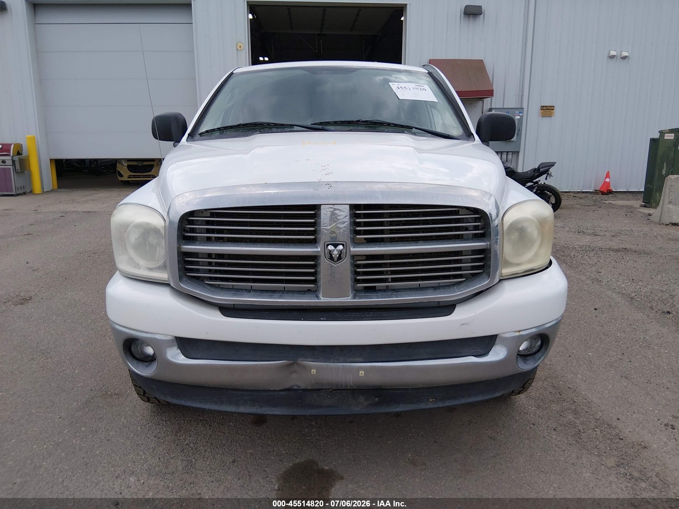 2008 Dodge Ram 1500 Slt White vin: 1D7HU18248S522316