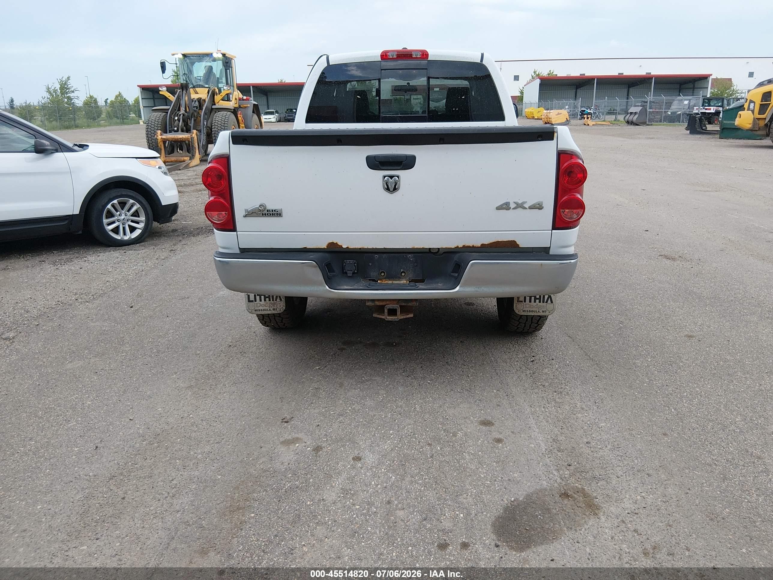 2008 Dodge Ram 1500 Slt White vin: 1D7HU18248S522316