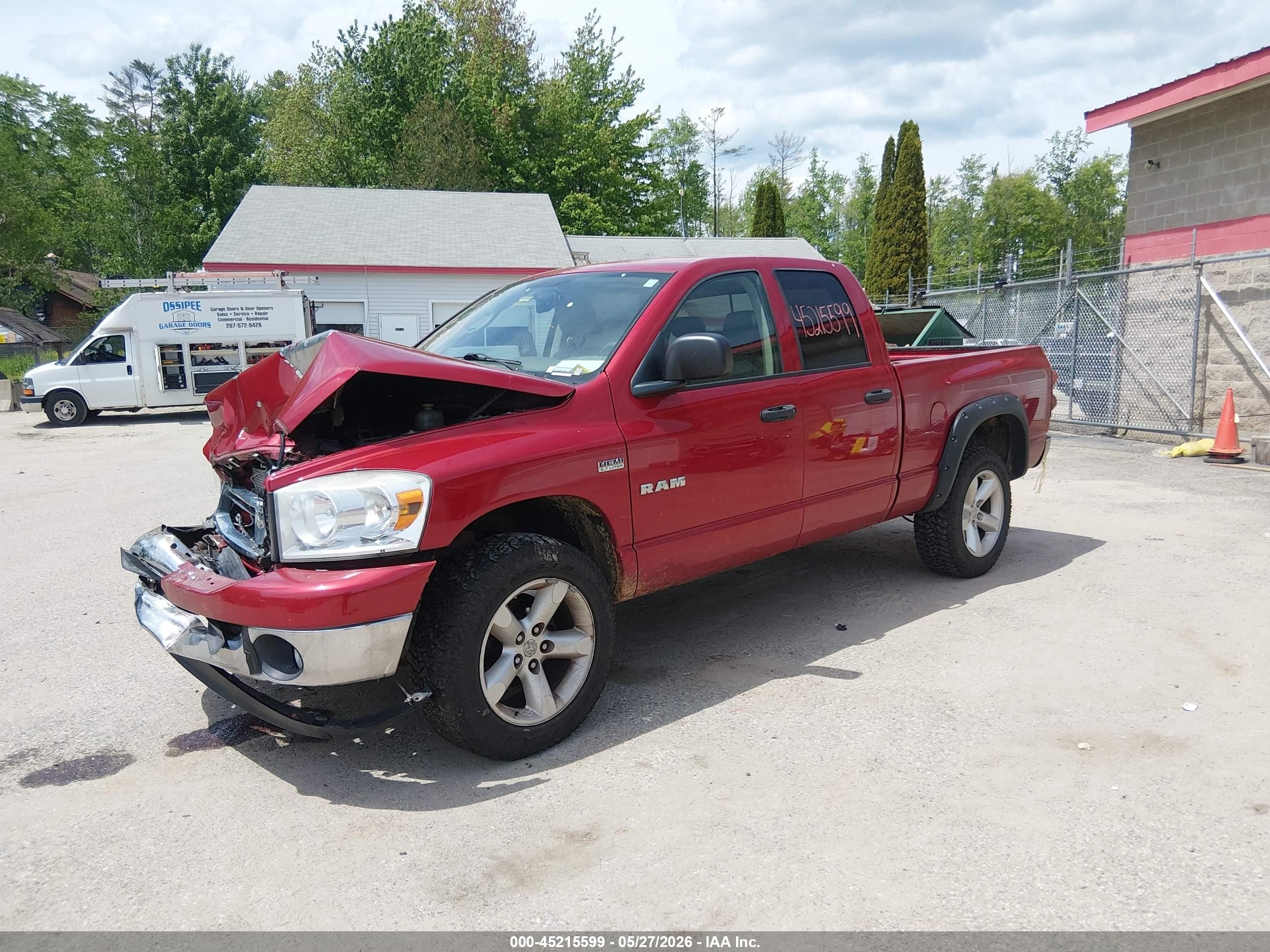 2008 Dodge Ram 1500 Slt Burgundy vin: 1D7HU18248S565053