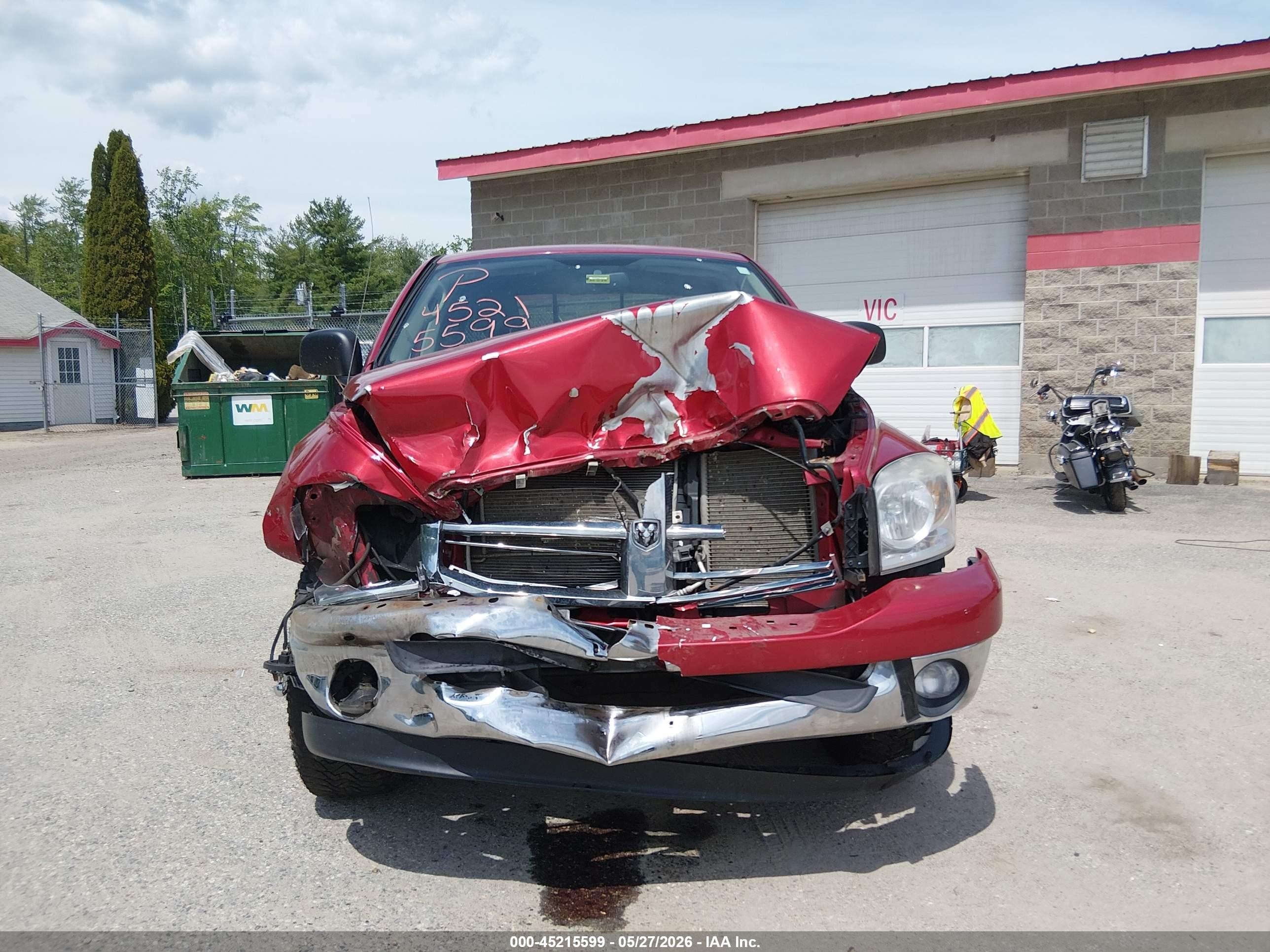 2008 Dodge Ram 1500 Slt Burgundy vin: 1D7HU18248S565053