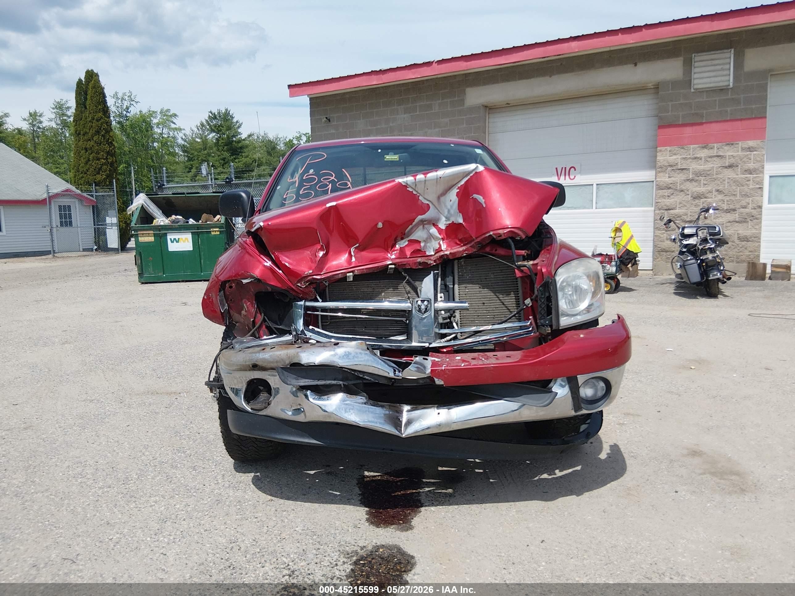 2008 Dodge Ram 1500 Slt Burgundy vin: 1D7HU18248S565053