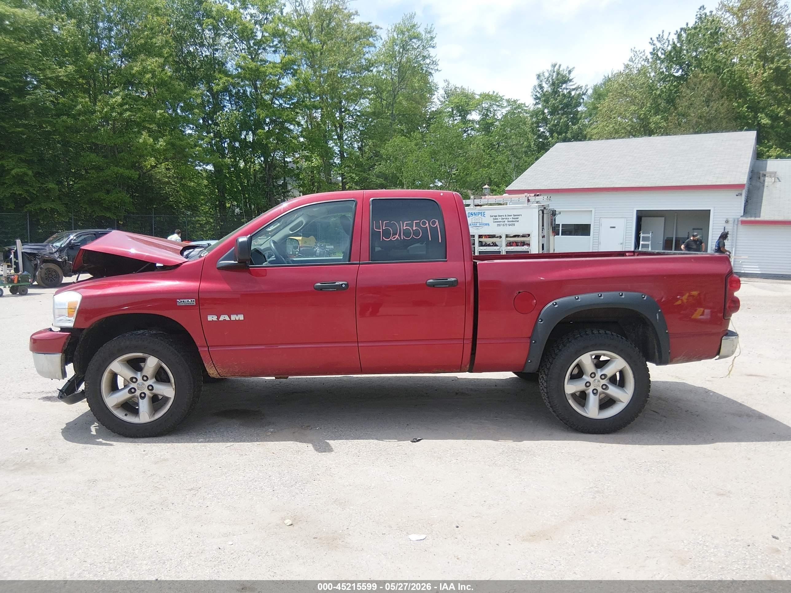 2008 Dodge Ram 1500 Slt Burgundy vin: 1D7HU18248S565053