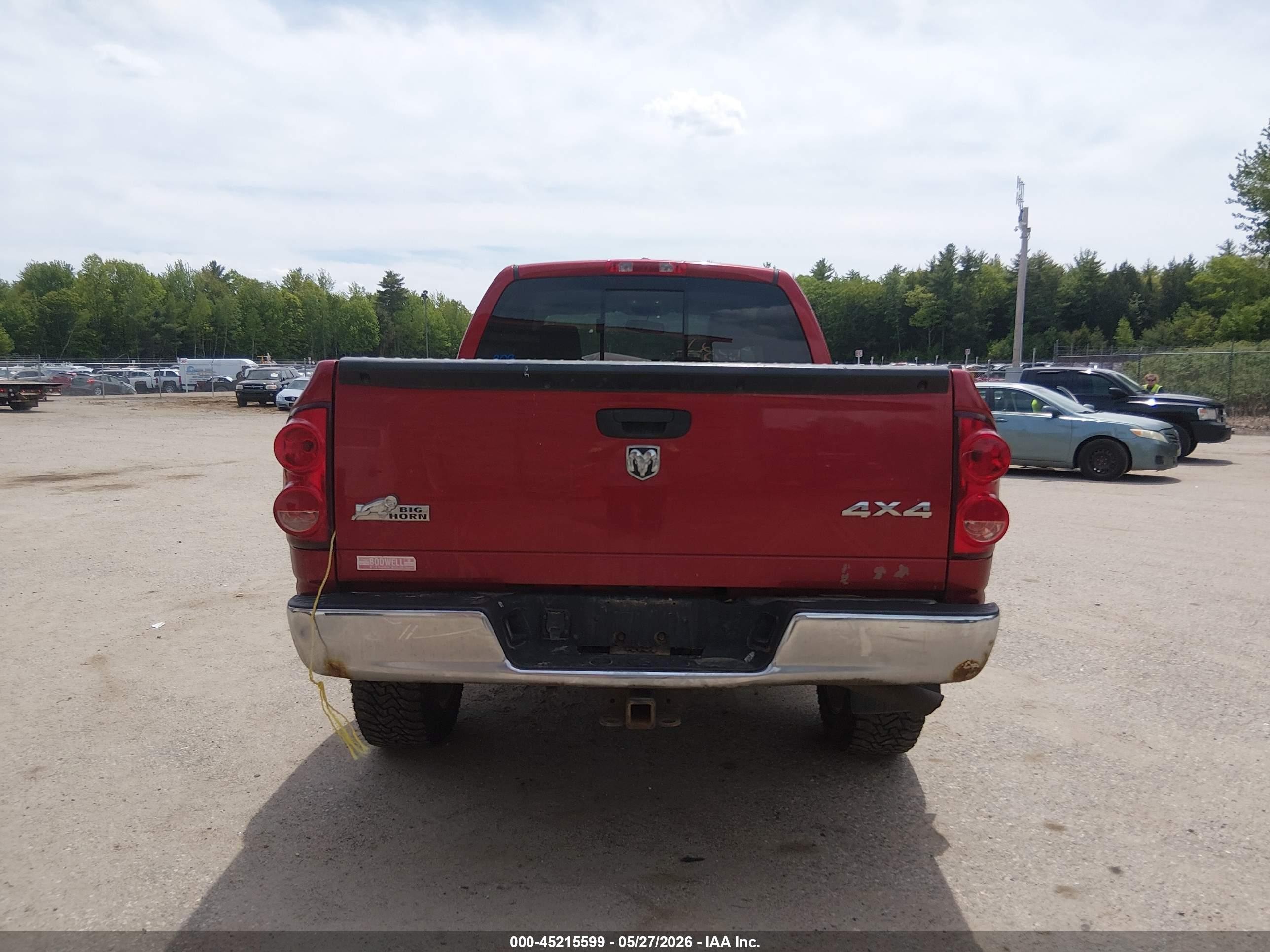 2008 Dodge Ram 1500 Slt Burgundy vin: 1D7HU18248S565053