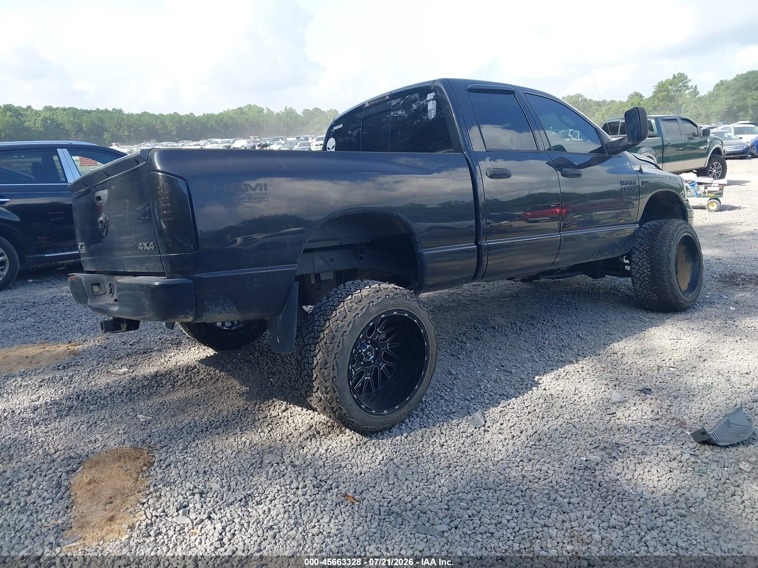 2006 Dodge Ram 1500 Slt/trx4 Off Road/sport Black vin: 1D7HU18256J201775