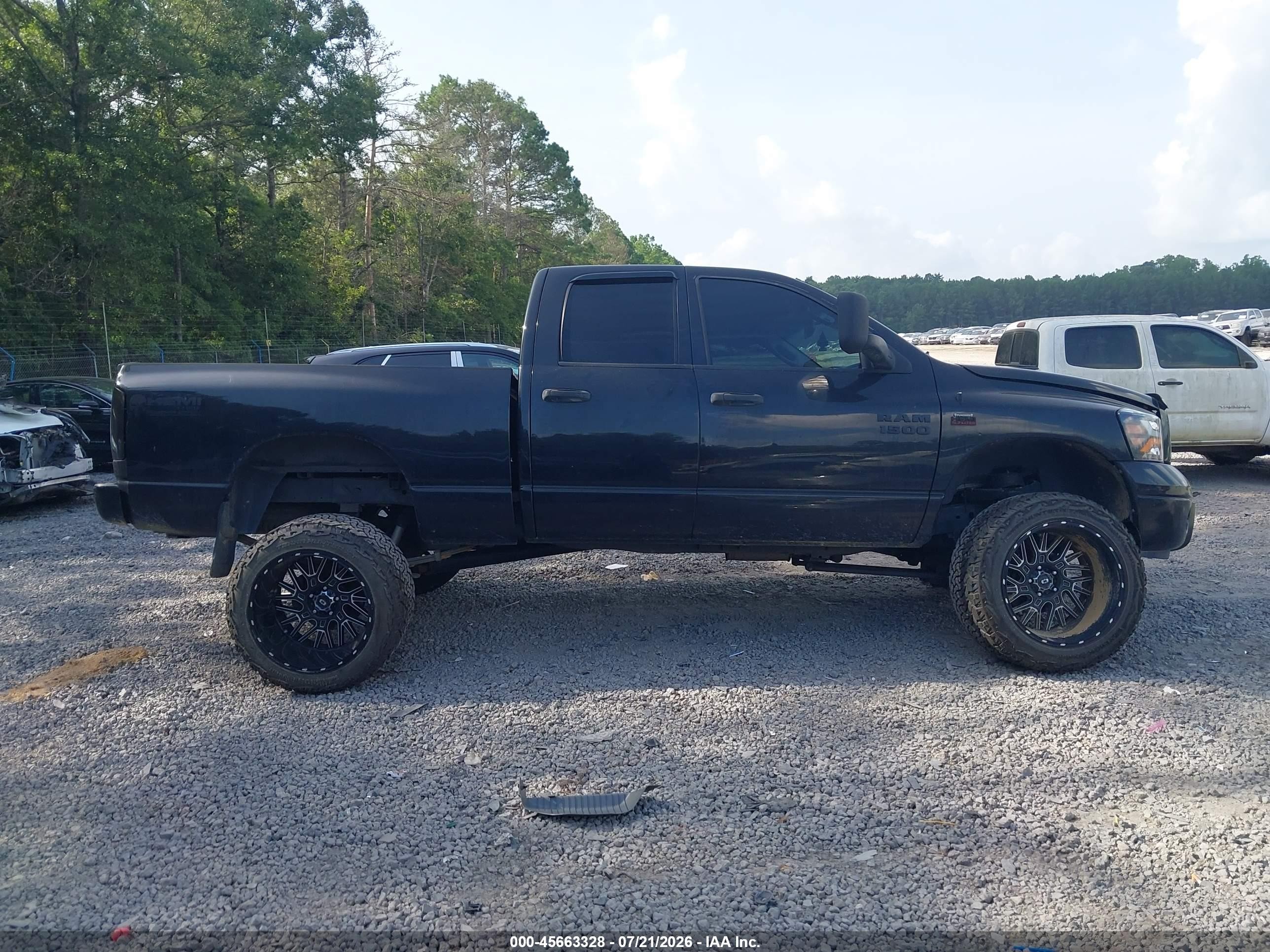 2006 Dodge Ram 1500 Slt/trx4 Off Road/sport Black vin: 1D7HU18256J201775