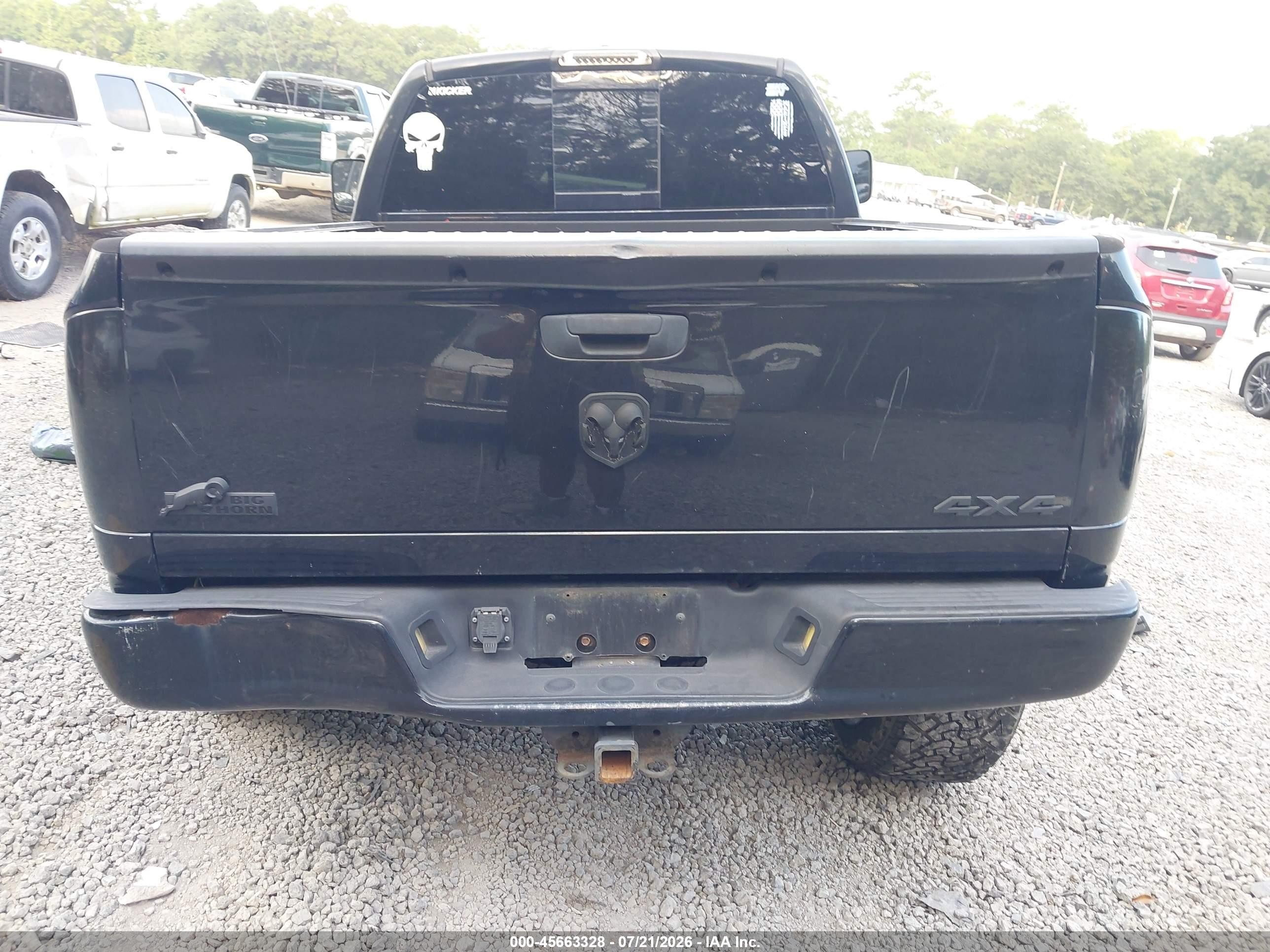 2006 Dodge Ram 1500 Slt/trx4 Off Road/sport Black vin: 1D7HU18256J201775