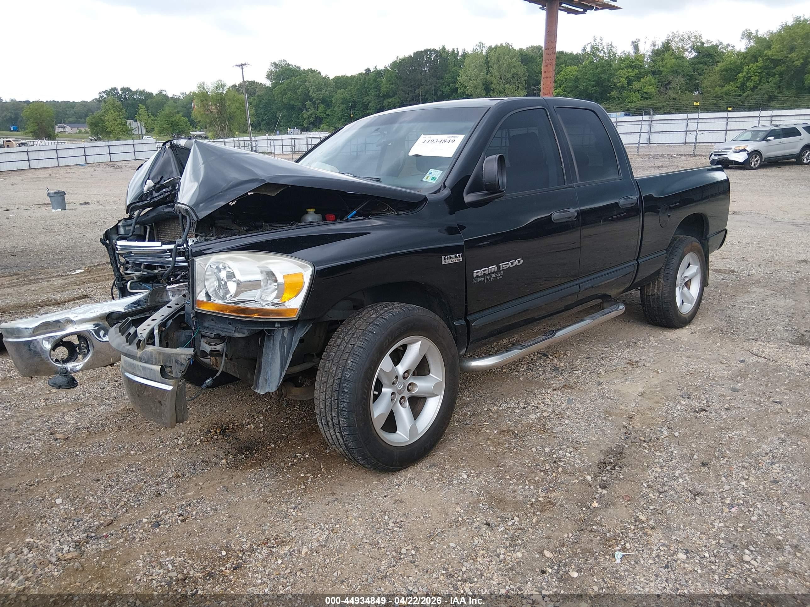 2006 Dodge Ram 1500 Slt/trx4 Off Road/sport Black vin: 1D7HU18256S554057