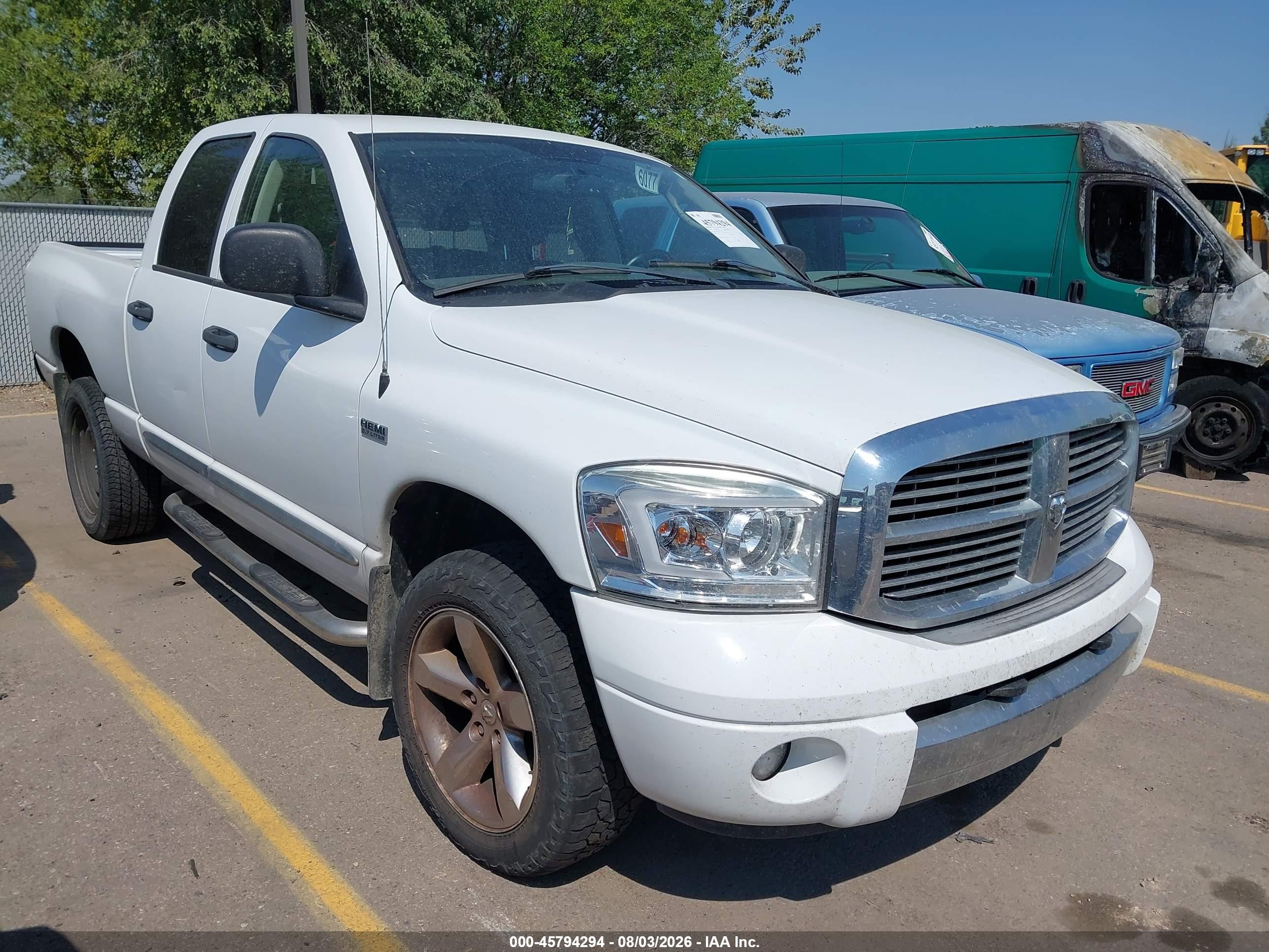 2006 Dodge Ram 1500 Laramie White vin: 1D7HU18256S602964