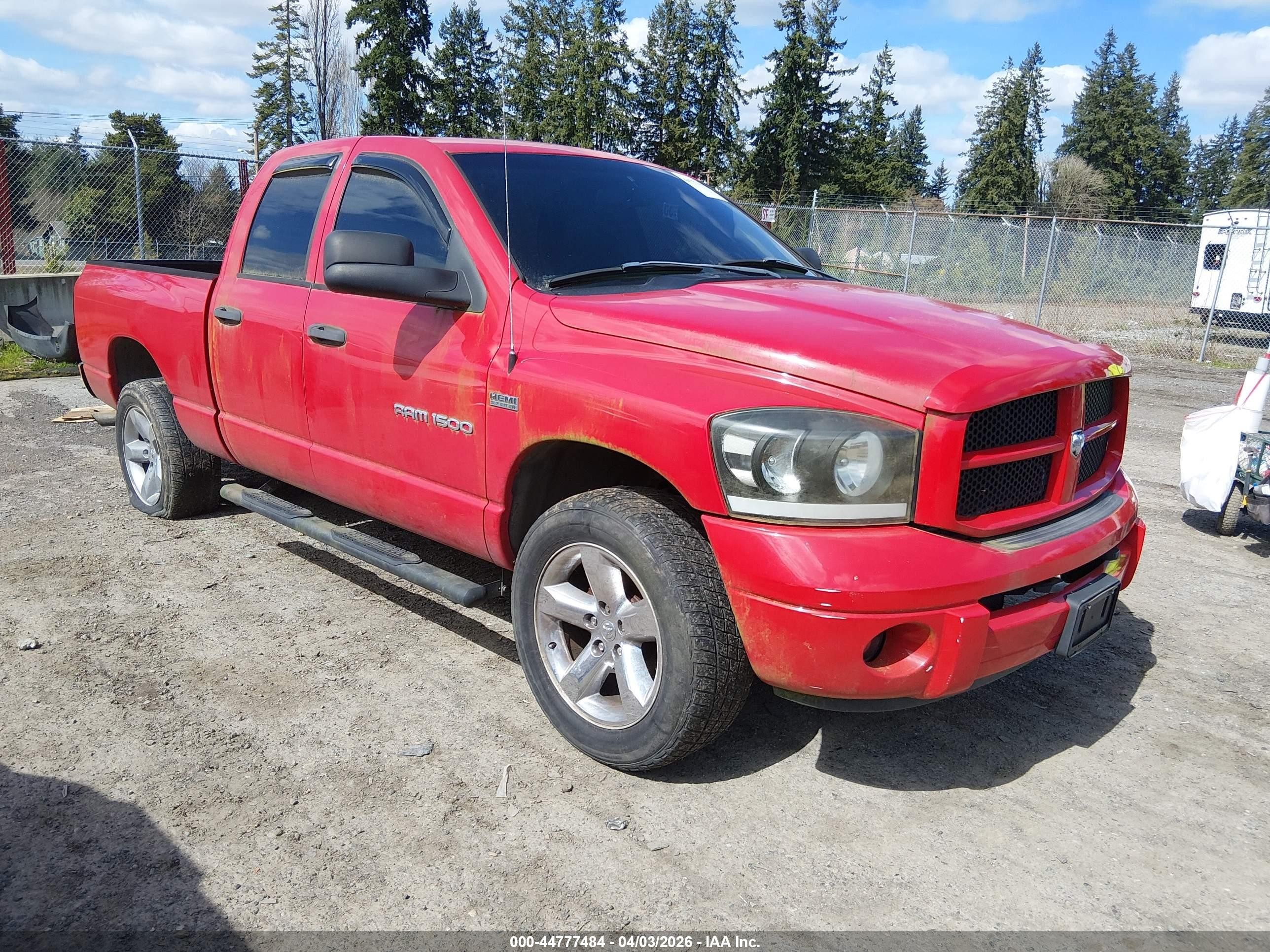 2006 Dodge Ram 1500 Slt/trx4 Off Road/sport Red vin: 1D7HU18256S610644