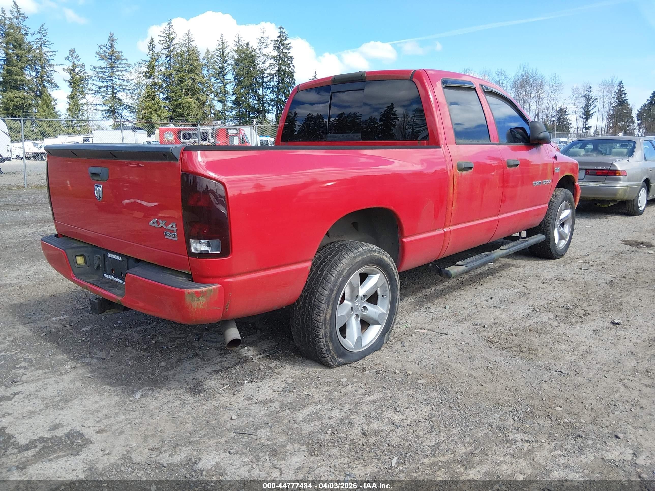 2006 Dodge Ram 1500 Slt/trx4 Off Road/sport Red vin: 1D7HU18256S610644