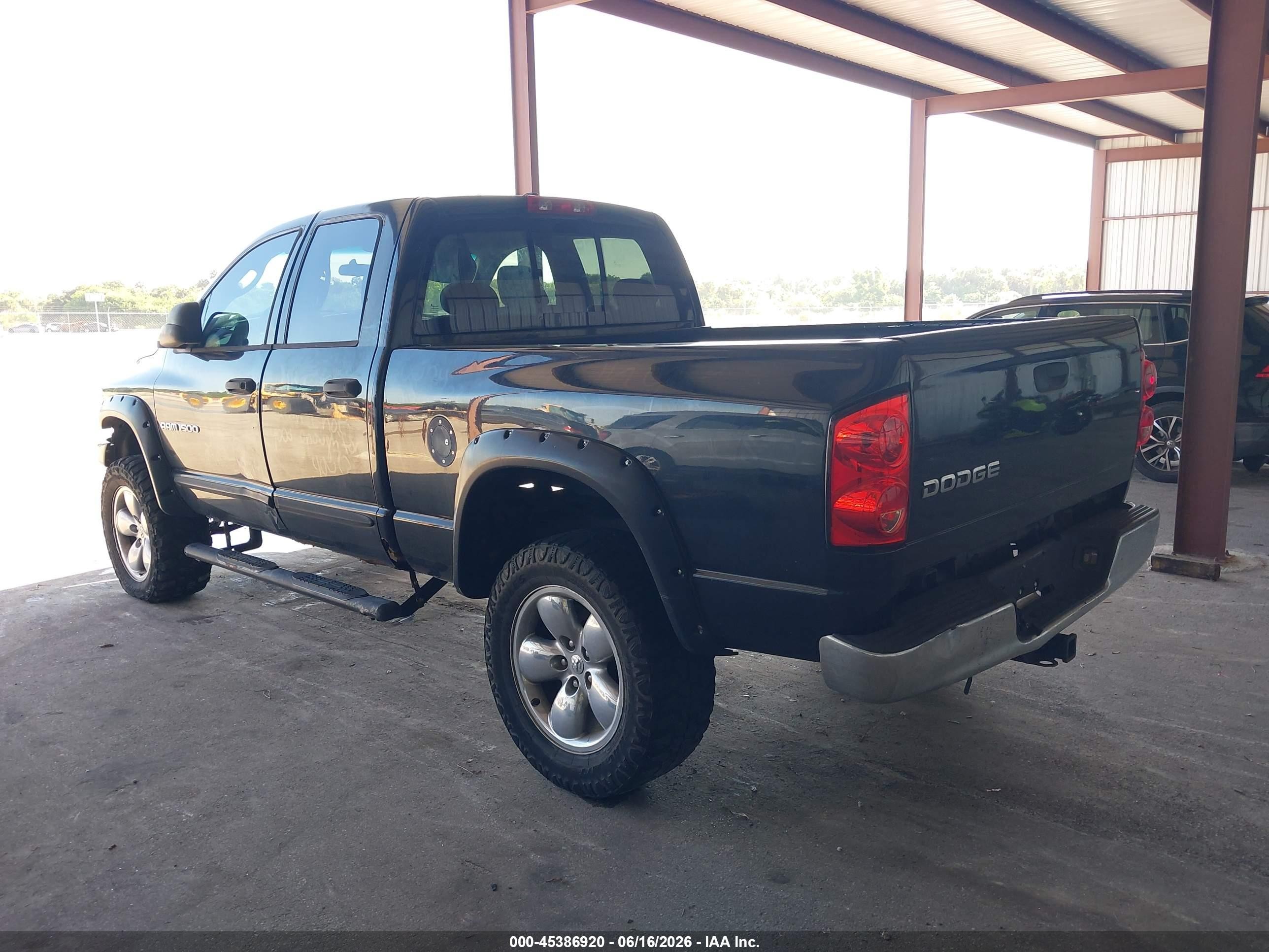 2007 Dodge Ram 1500 Slt/trx4 Off Road/sport Black vin: 1D7HU18257S107228
