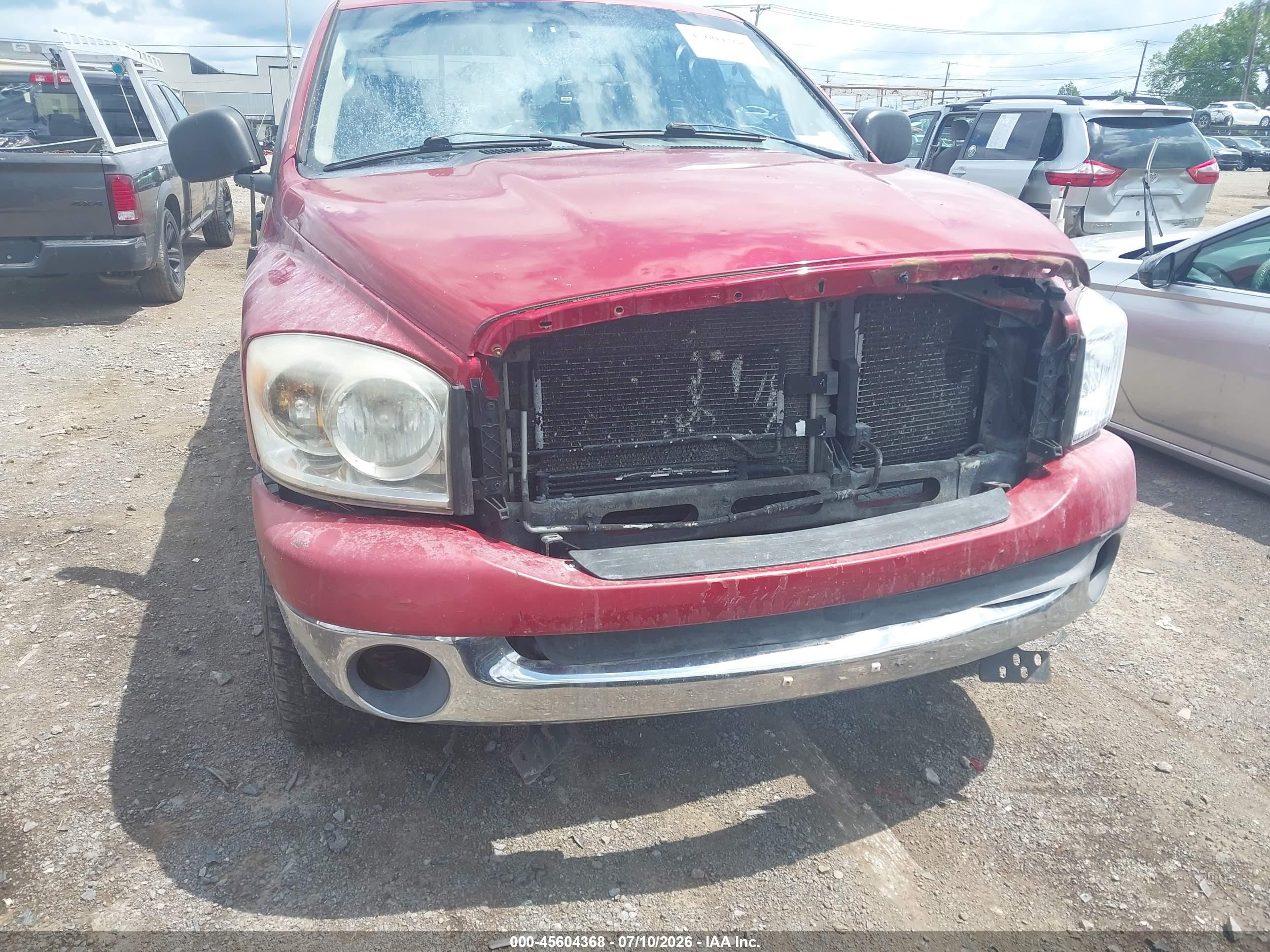 2007 Dodge Ram 1500 Slt/trx4 Off Road/sport Red vin: 1D7HU18257S115507