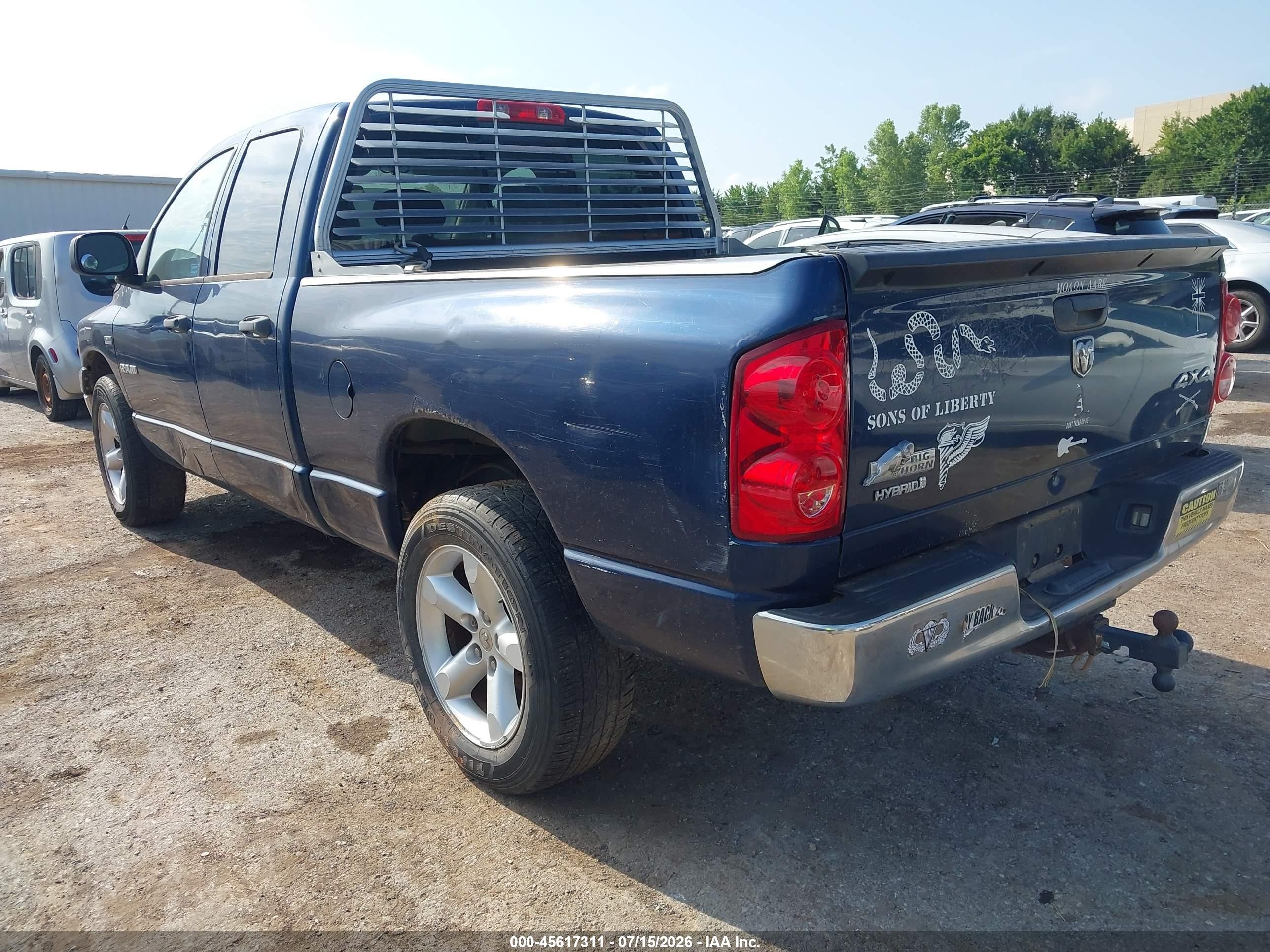 2008 Dodge Ram 1500 Slt Синий vin: 1D7HU18258J183622