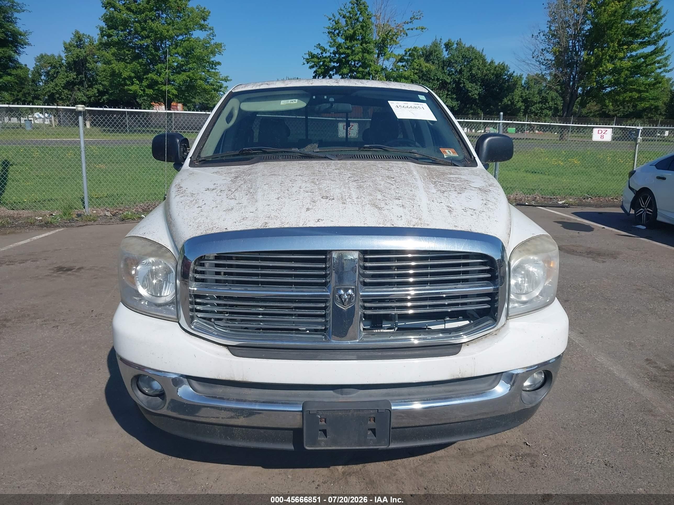 2008 Dodge Ram 1500 Slt White vin: 1D7HU18258S534071