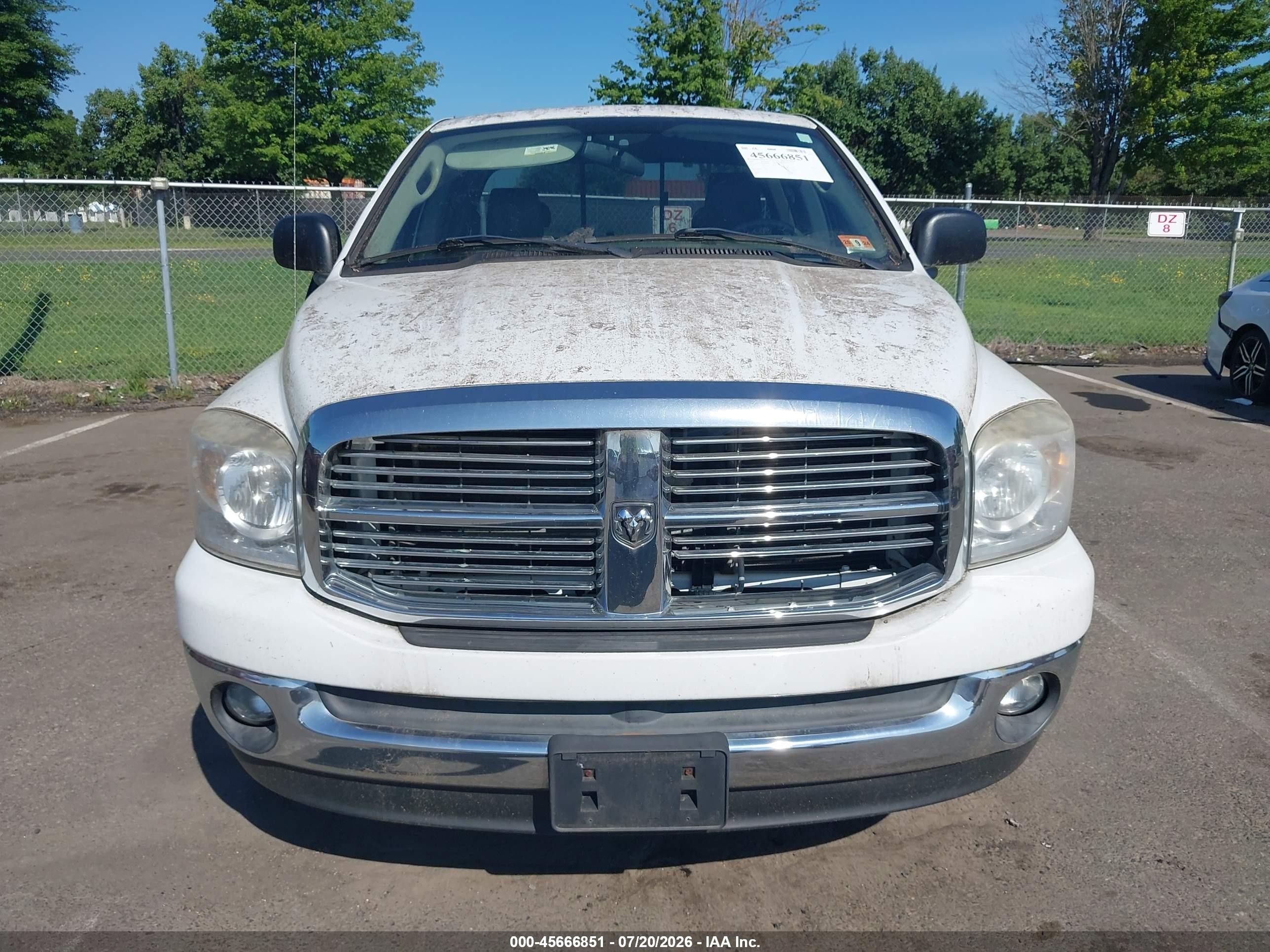 2008 Dodge Ram 1500 Slt White vin: 1D7HU18258S534071