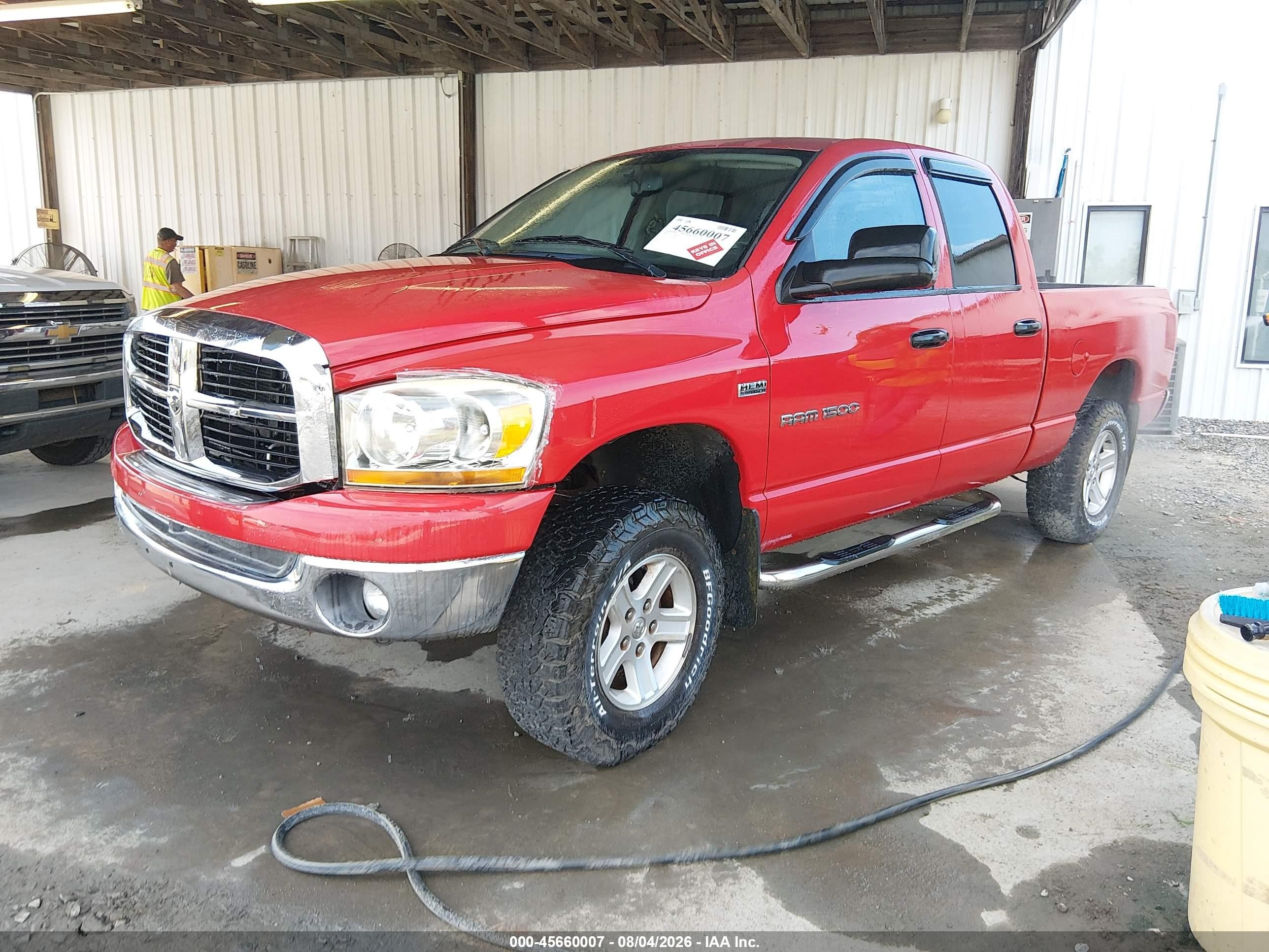 2006 Dodge Ram 1500 Slt/trx4 Off Road/sport Red vin: 1D7HU18266S628733
