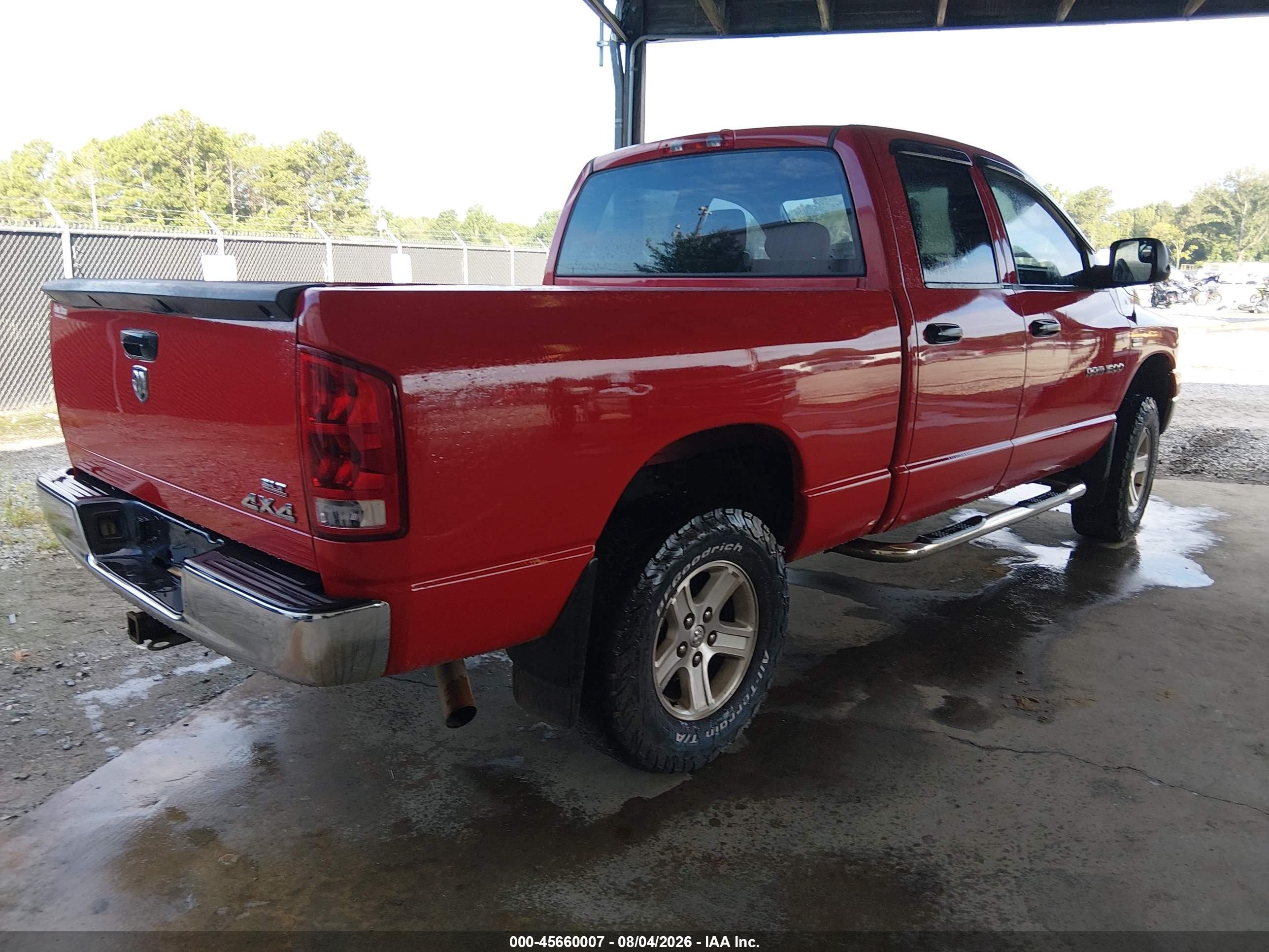 2006 Dodge Ram 1500 Slt/trx4 Off Road/sport Red vin: 1D7HU18266S628733