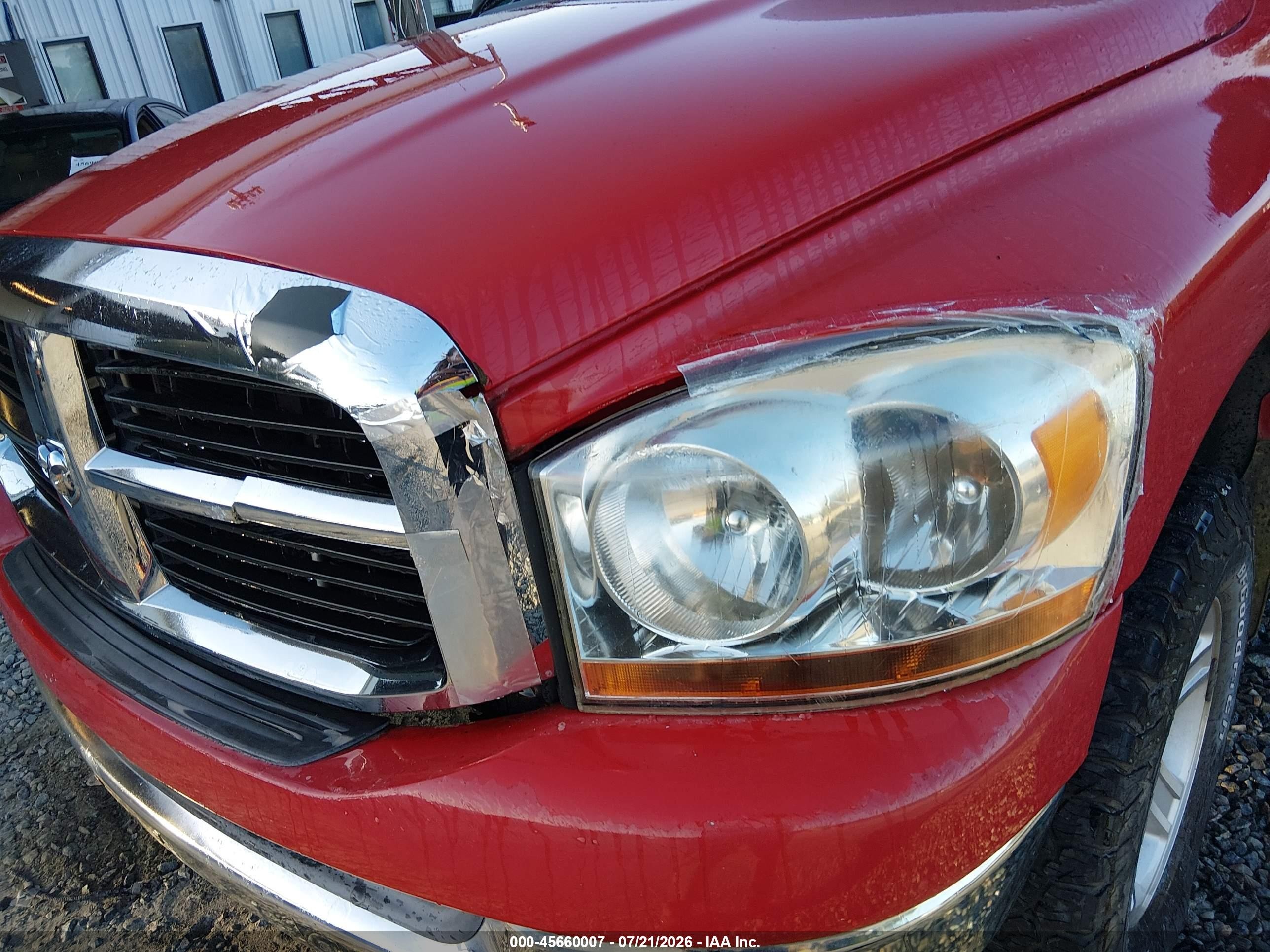 2006 Dodge Ram 1500 Slt/trx4 Off Road/sport Red vin: 1D7HU18266S628733