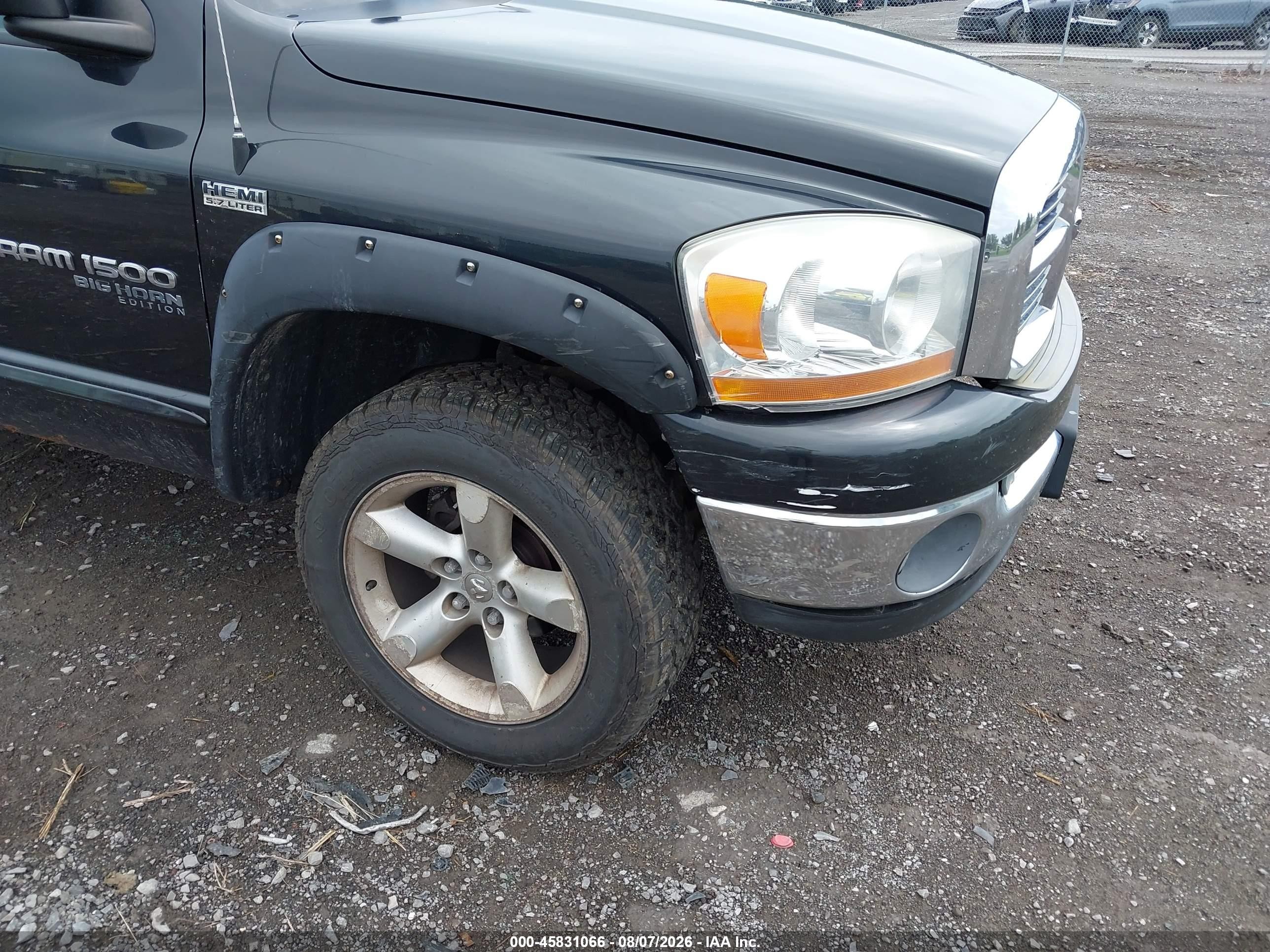 2006 Dodge Ram 1500 Slt/trx4 Off Road/sport Black vin: 1D7HU18266S648187