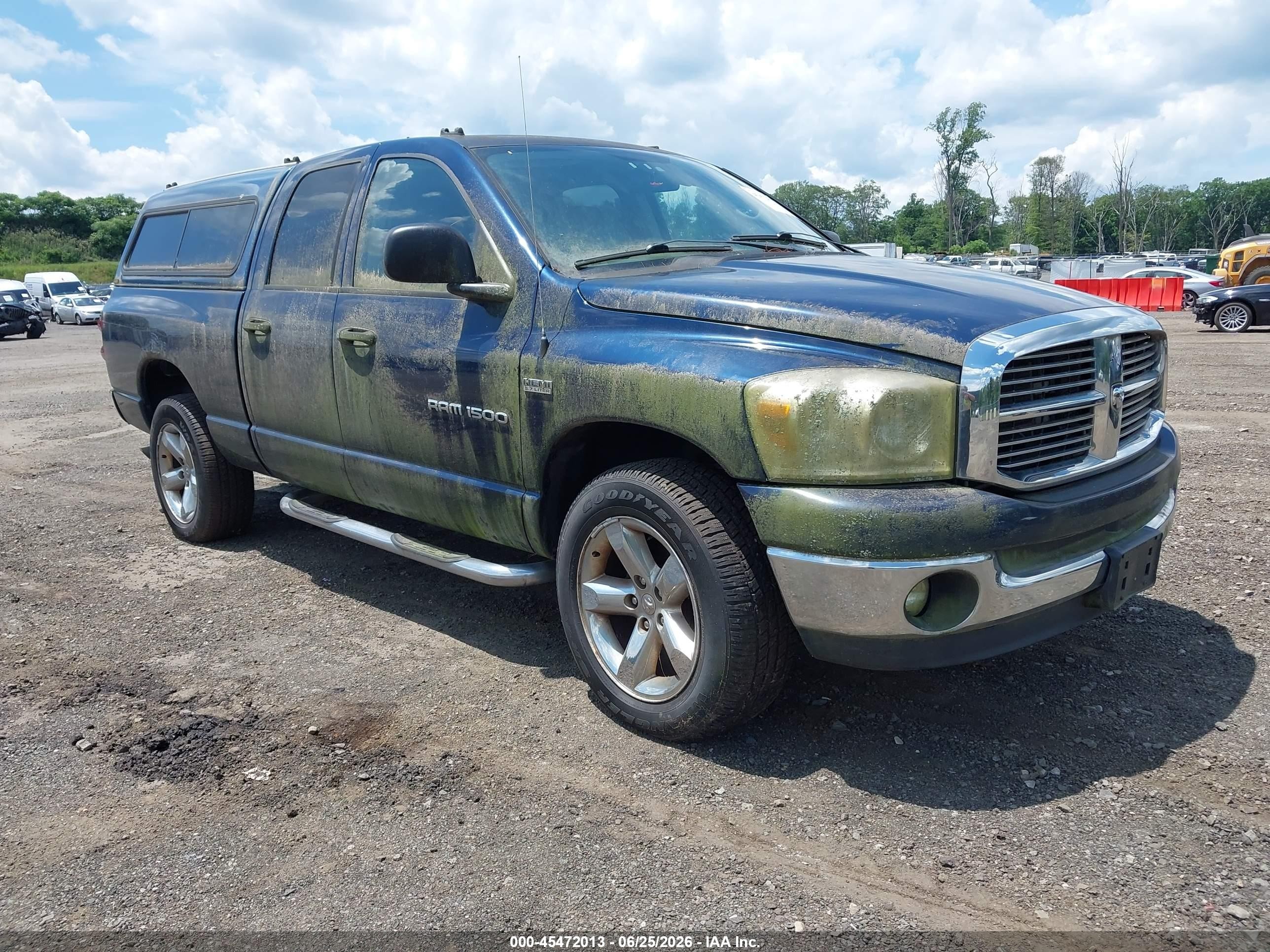 2007 Dodge Ram 1500 Slt/trx4 Off Road/sport Blue vin: 1D7HU18267J596048