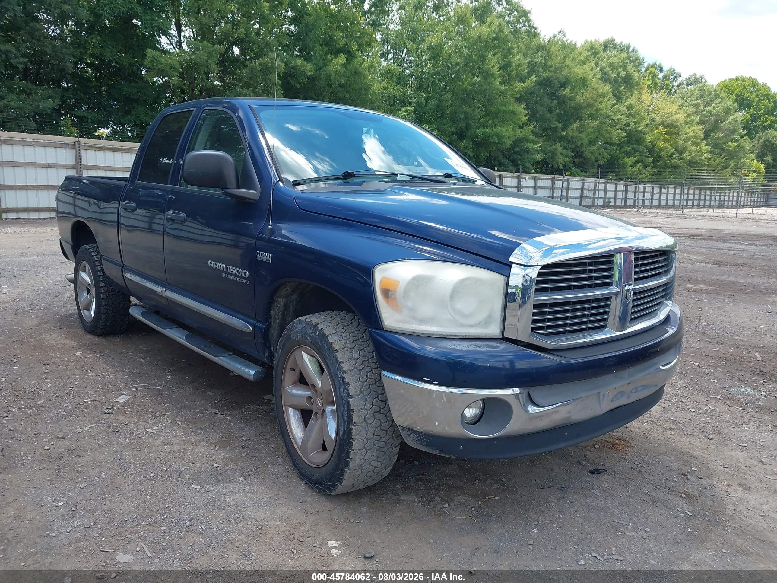 2007 Dodge Ram 1500 St/slt Blue vin: 1D7HU18267S122529