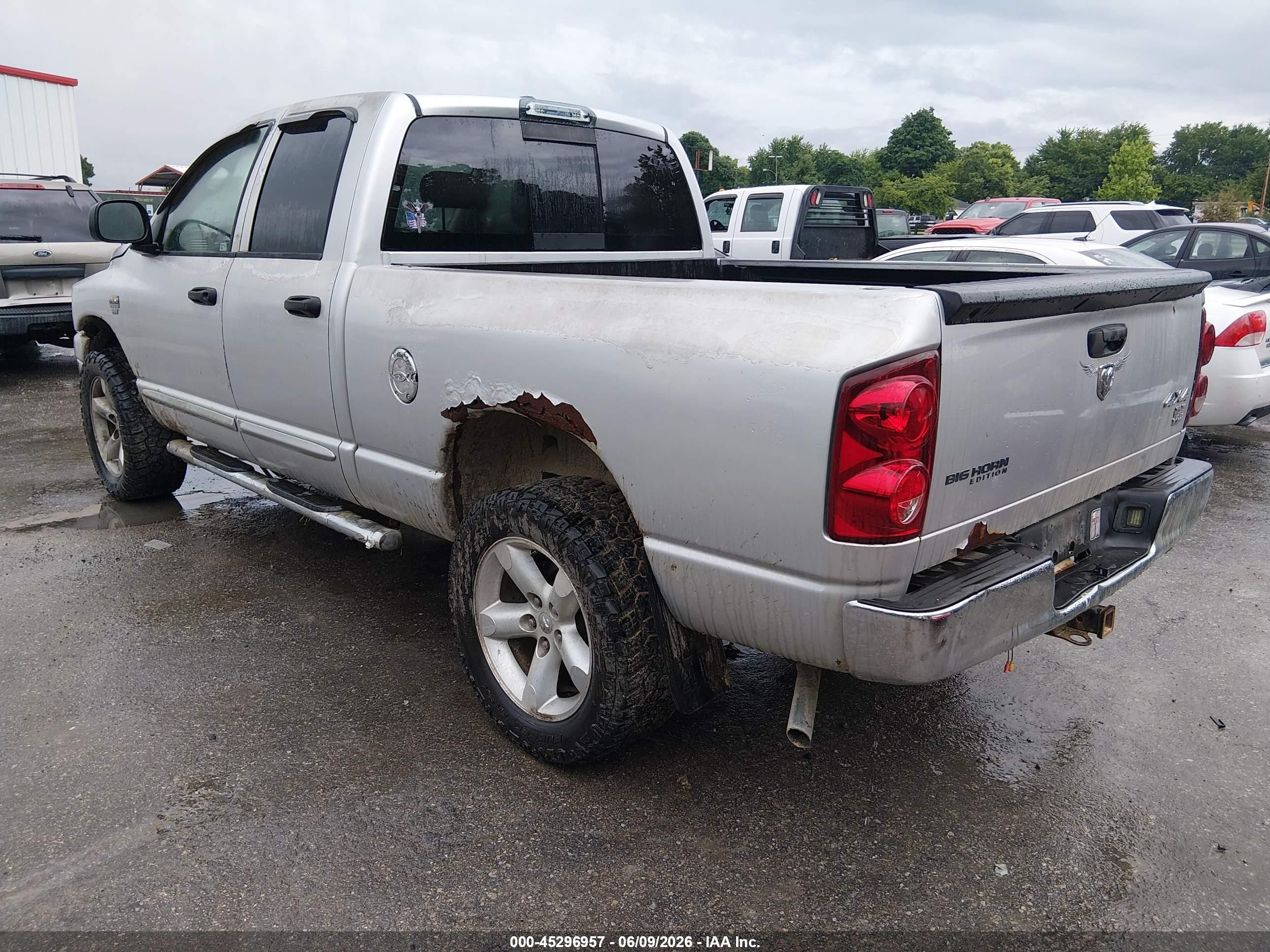 2007 Dodge Ram 1500 Slt/trx4 Off Road/sport Gray vin: 1D7HU18267S133689